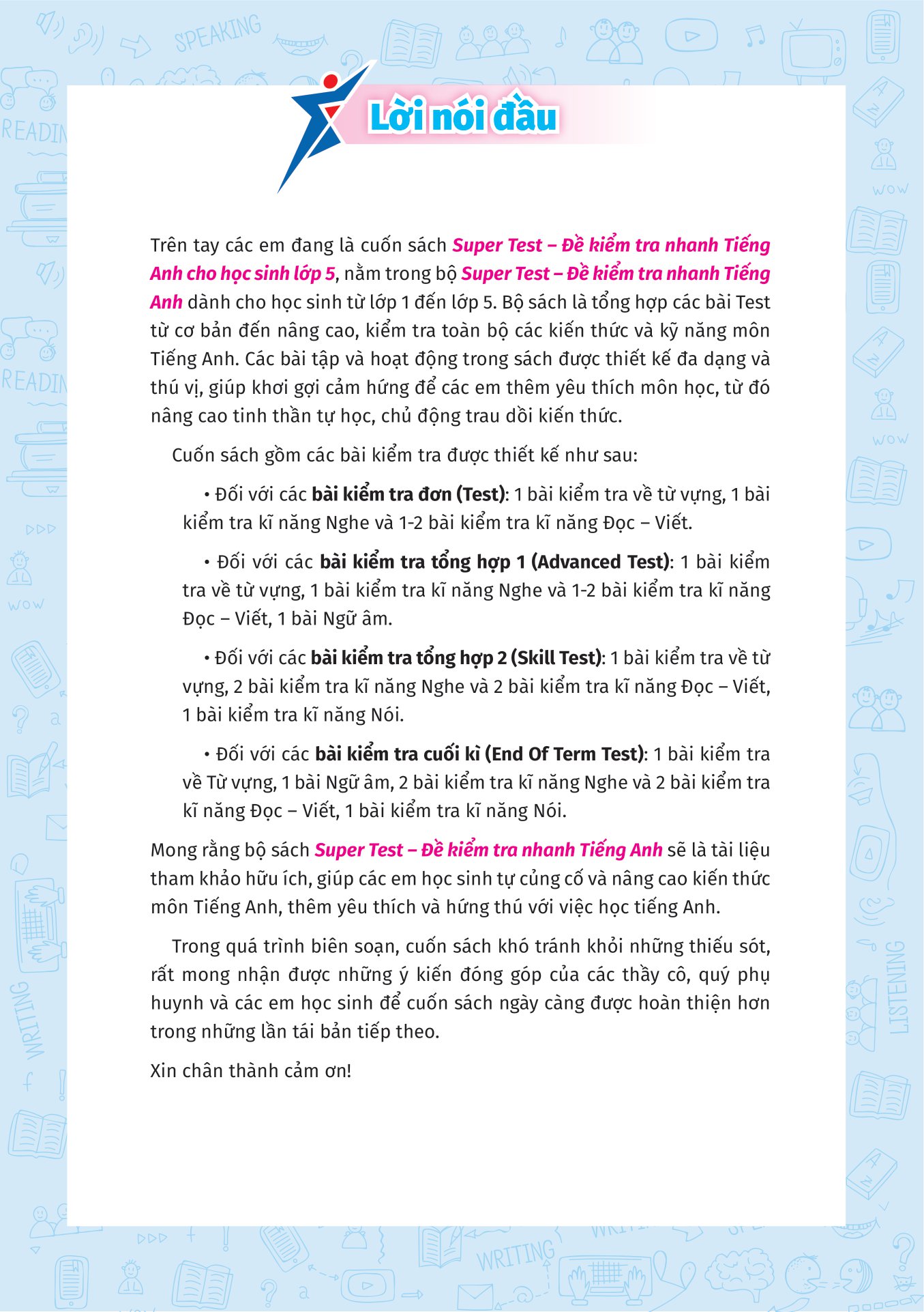 super test - đề kiểm tra nhanh tiếng anh cho học sinh lớp 5