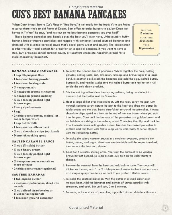 supernatural: the official cookbook: burgers, pies and other (science fiction fantasy)