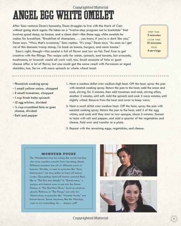 supernatural: the official cookbook: burgers, pies and other (science fiction fantasy)