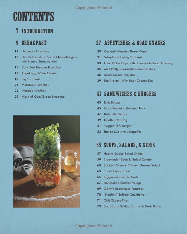 supernatural: the official cookbook: burgers, pies and other (science fiction fantasy)