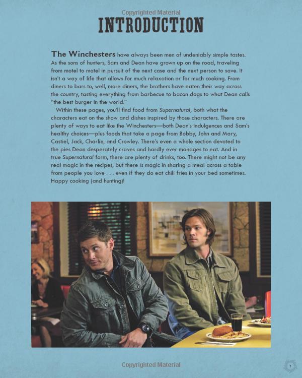 supernatural: the official cookbook: burgers, pies and other (science fiction fantasy)