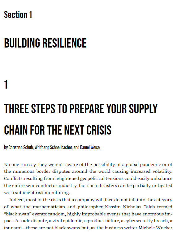 supply chain (hbr insights)