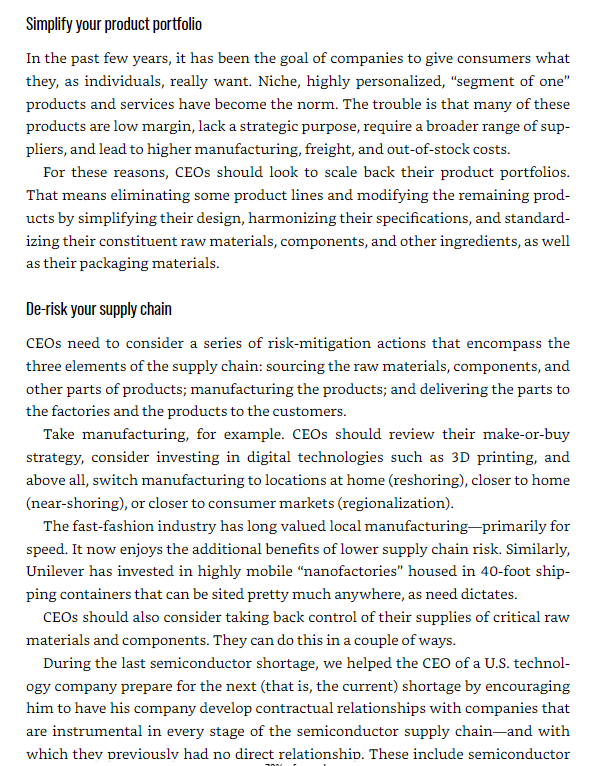 supply chain (hbr insights)