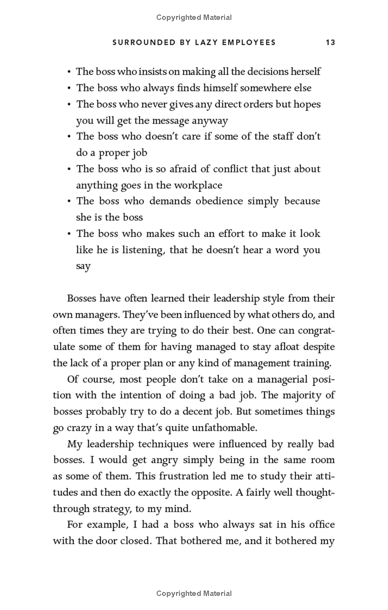 surrounded by bad bosses and lazy employees