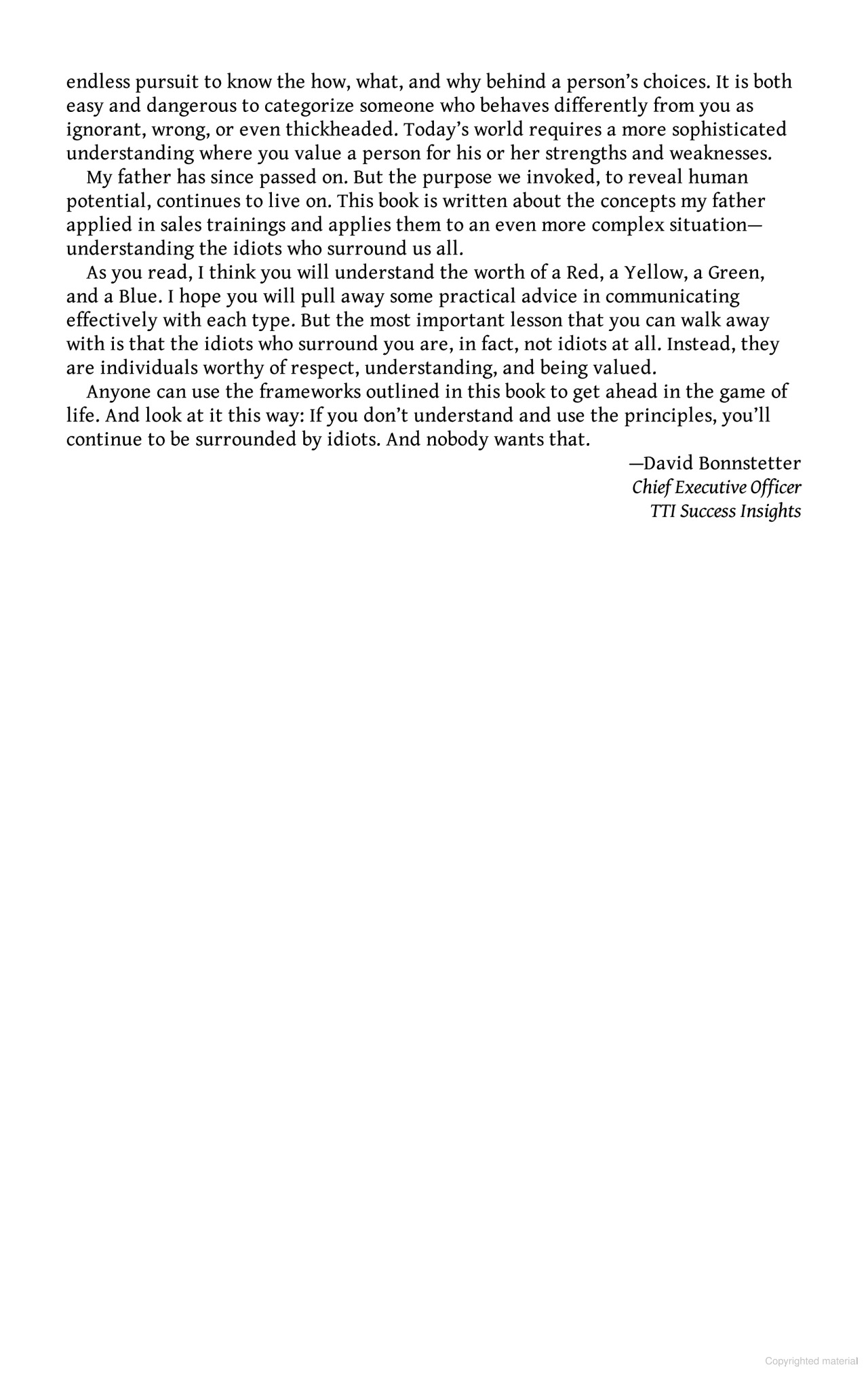 surrounded by idiots