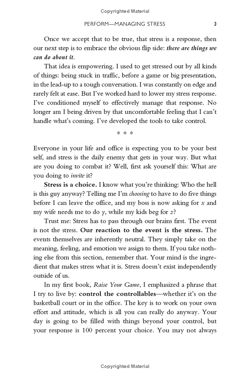 sustain your game: high performance keys to manage stress, avoid stagnation, and beat burnout