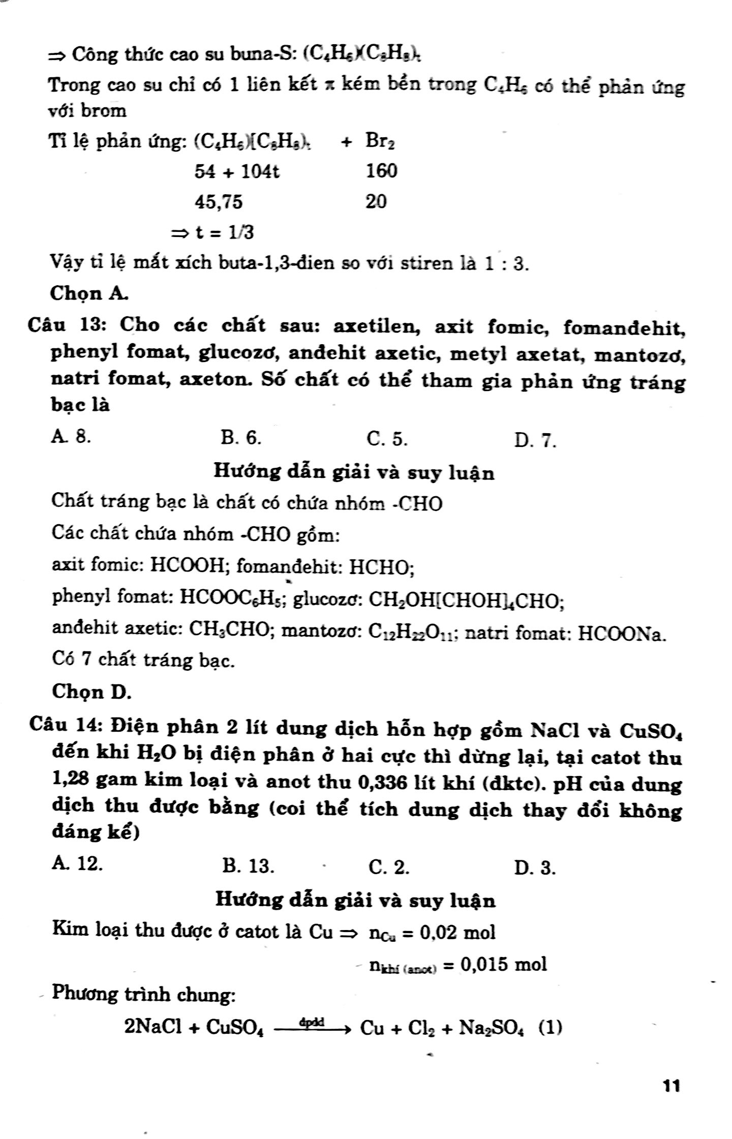 suy luận và pp giải nhanh đề thi trắc nghiệm hóa học 12