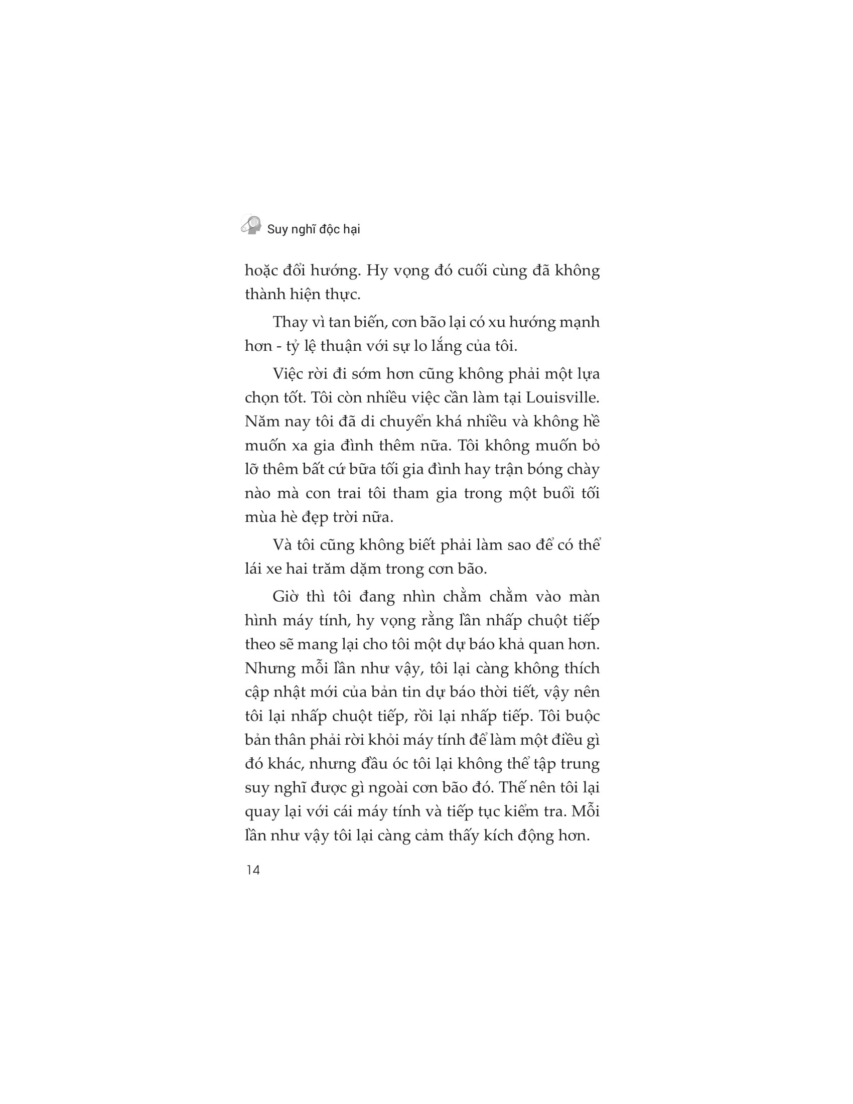 suy nghĩ độc hại