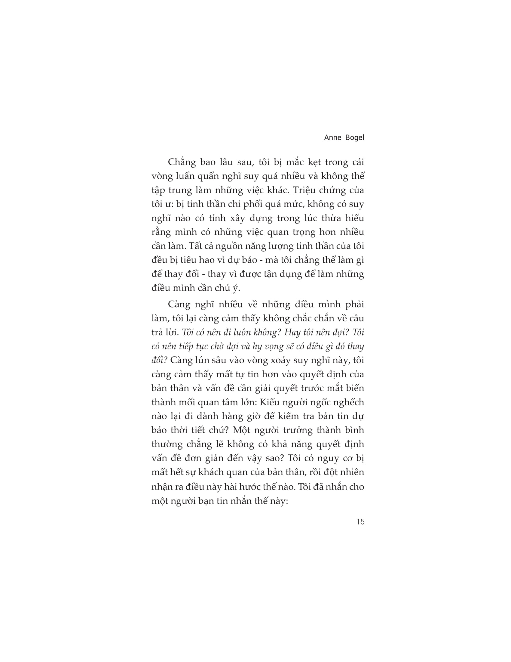 suy nghĩ độc hại