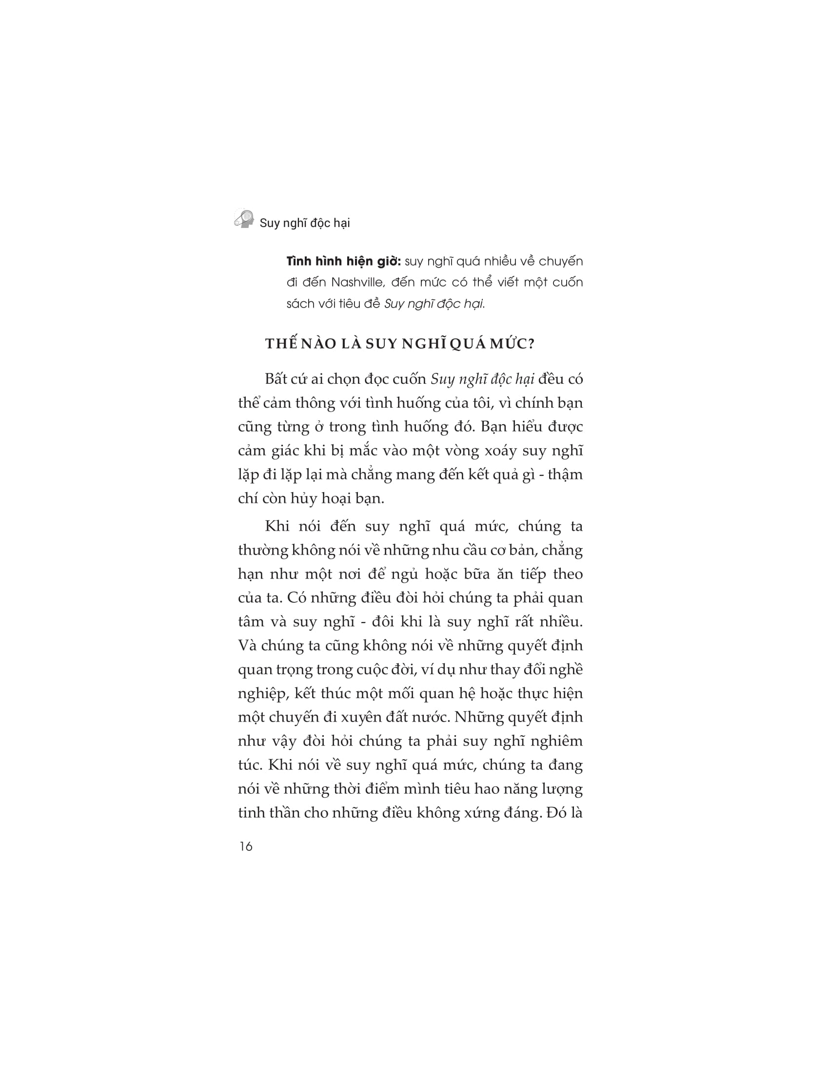 suy nghĩ độc hại