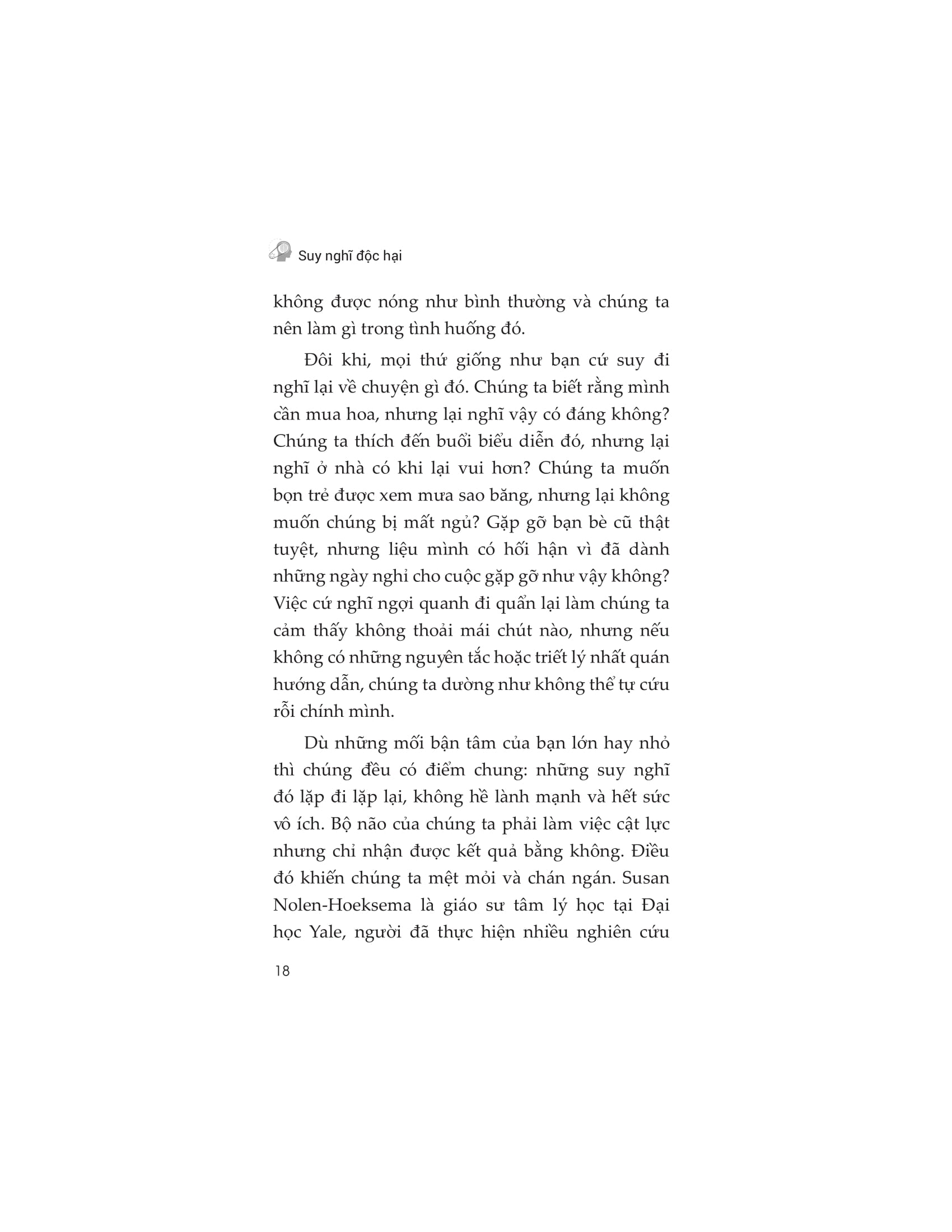 suy nghĩ độc hại