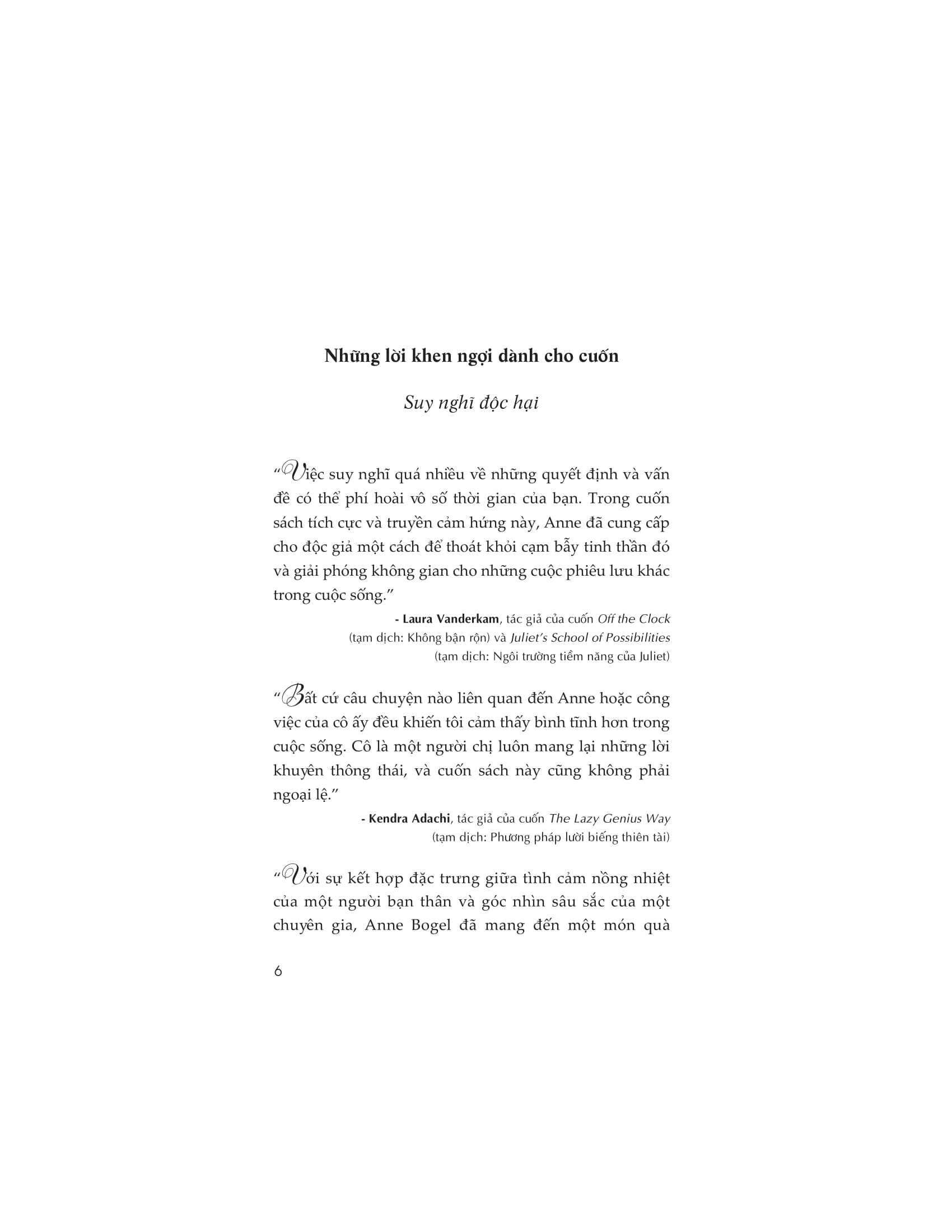 suy nghĩ độc hại