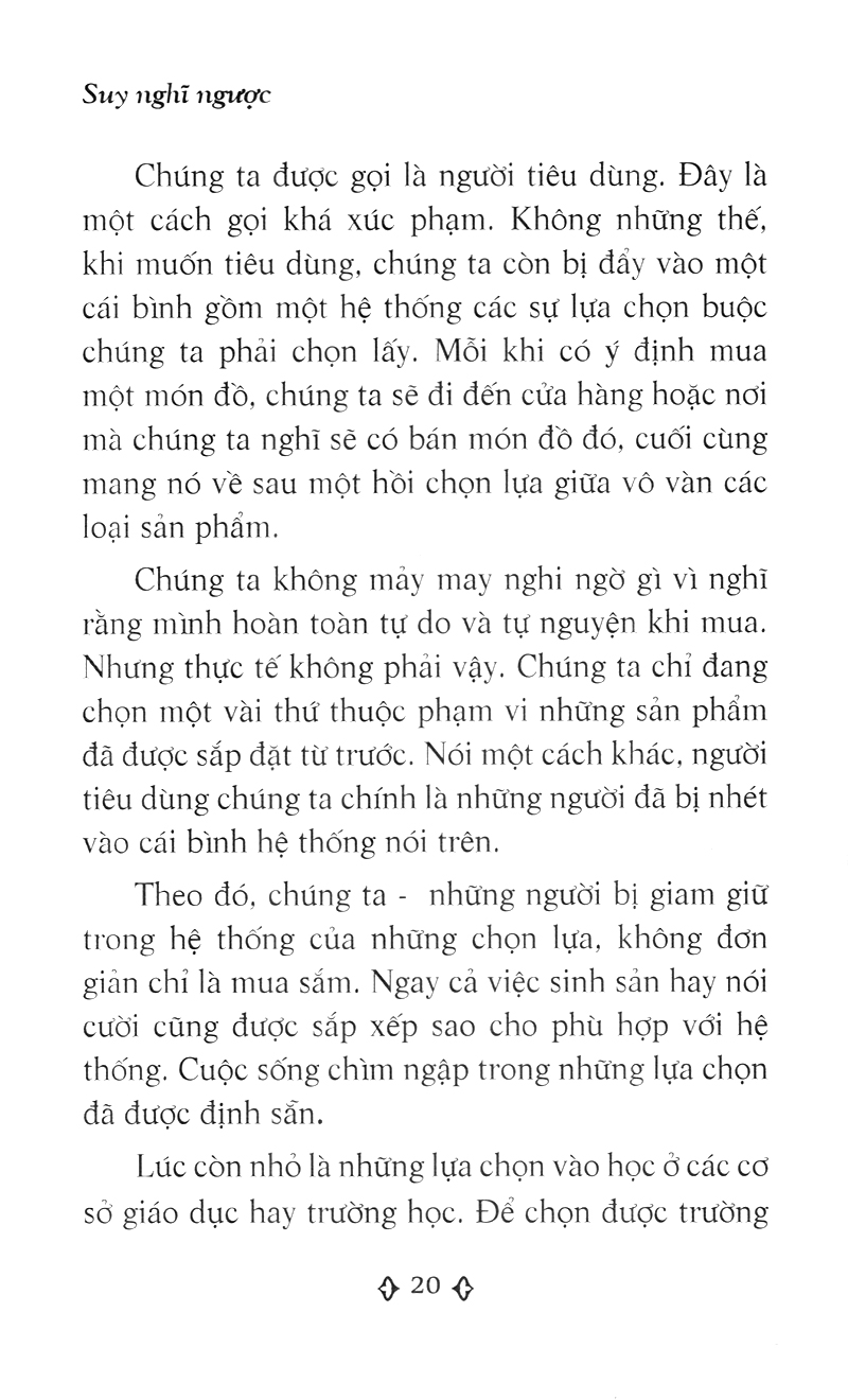 suy nghĩ ngược - cuốn sách cải thiện suy nghĩ giúp bạn sống chủ động, tích cực và thành công