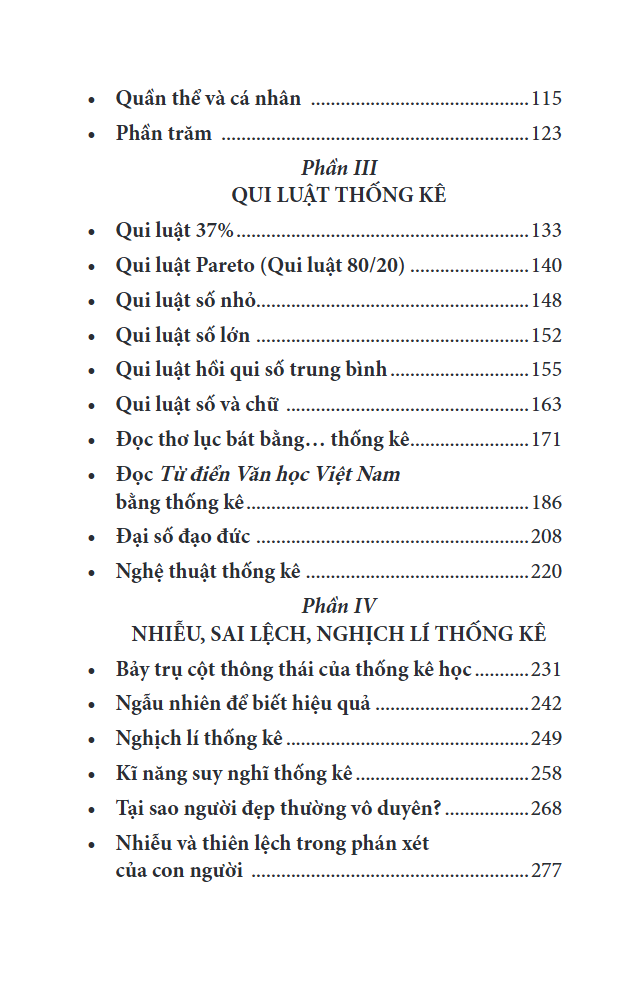 suy nghĩ thống kê trong đời thường