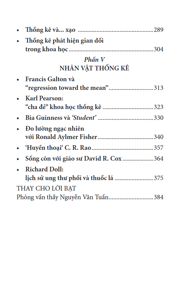 suy nghĩ thống kê trong đời thường