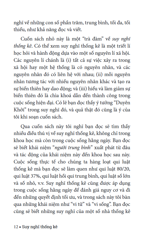 suy nghĩ thống kê trong đời thường