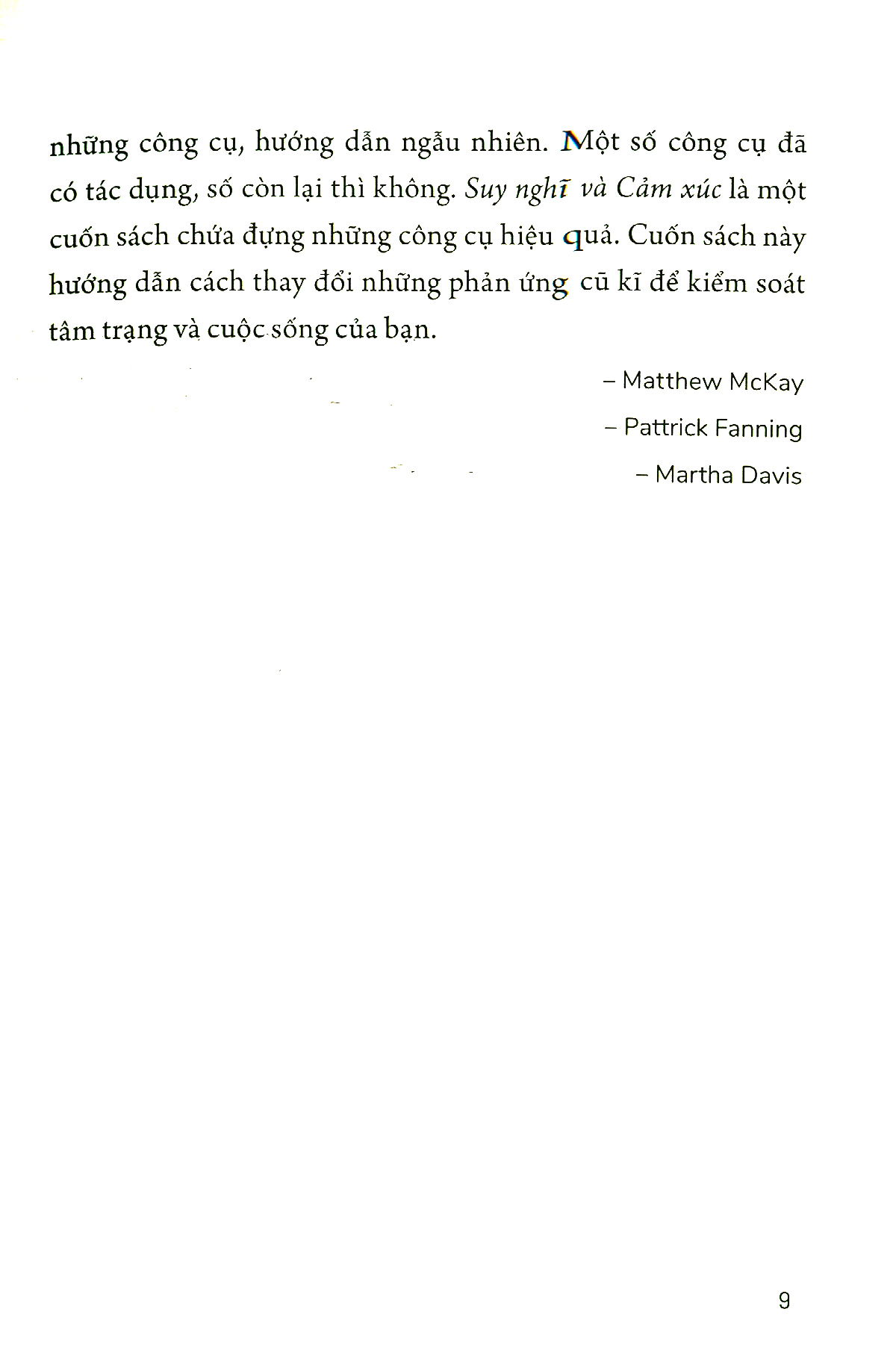 suy nghĩ và cảm xúc