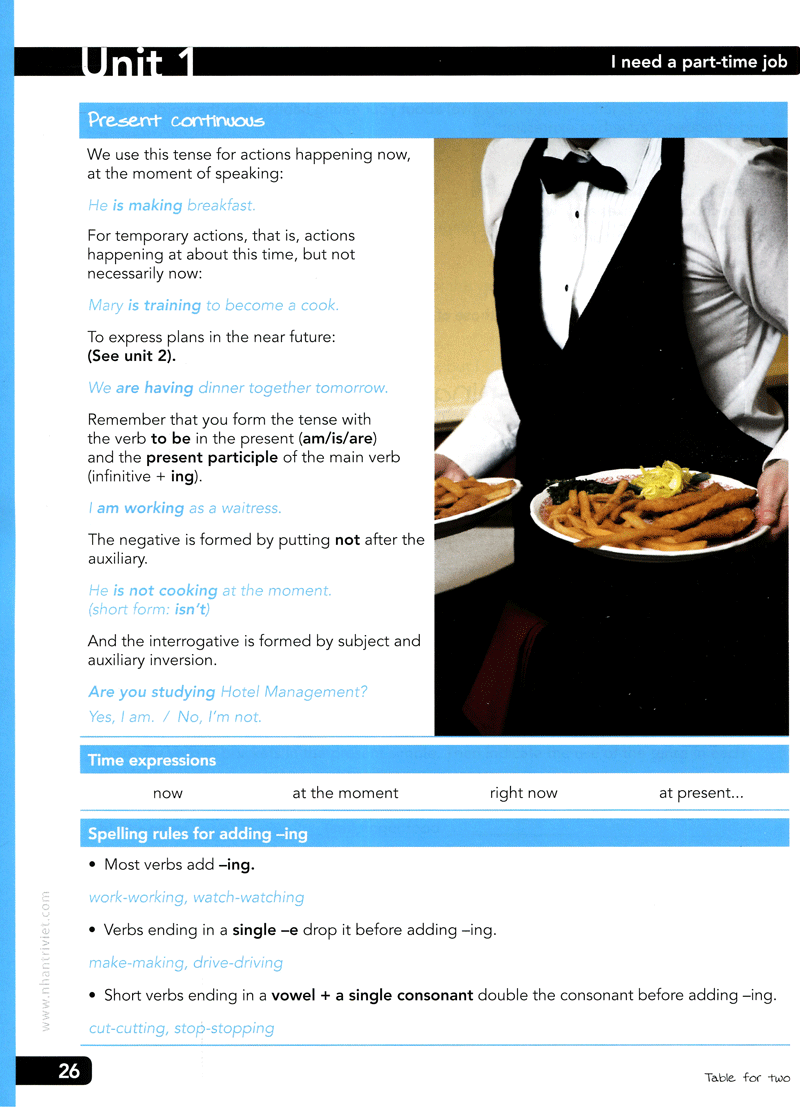 table for two - english for restaurant (+cd)