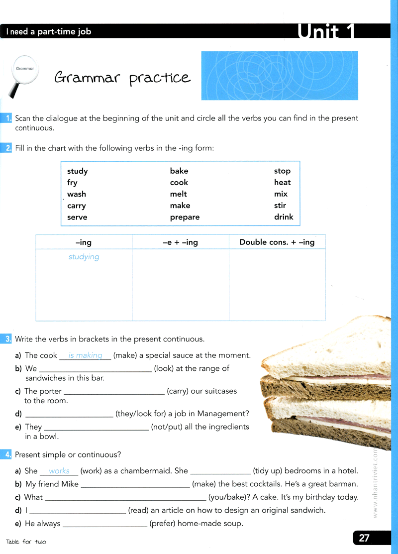 table for two - english for restaurant (+cd)