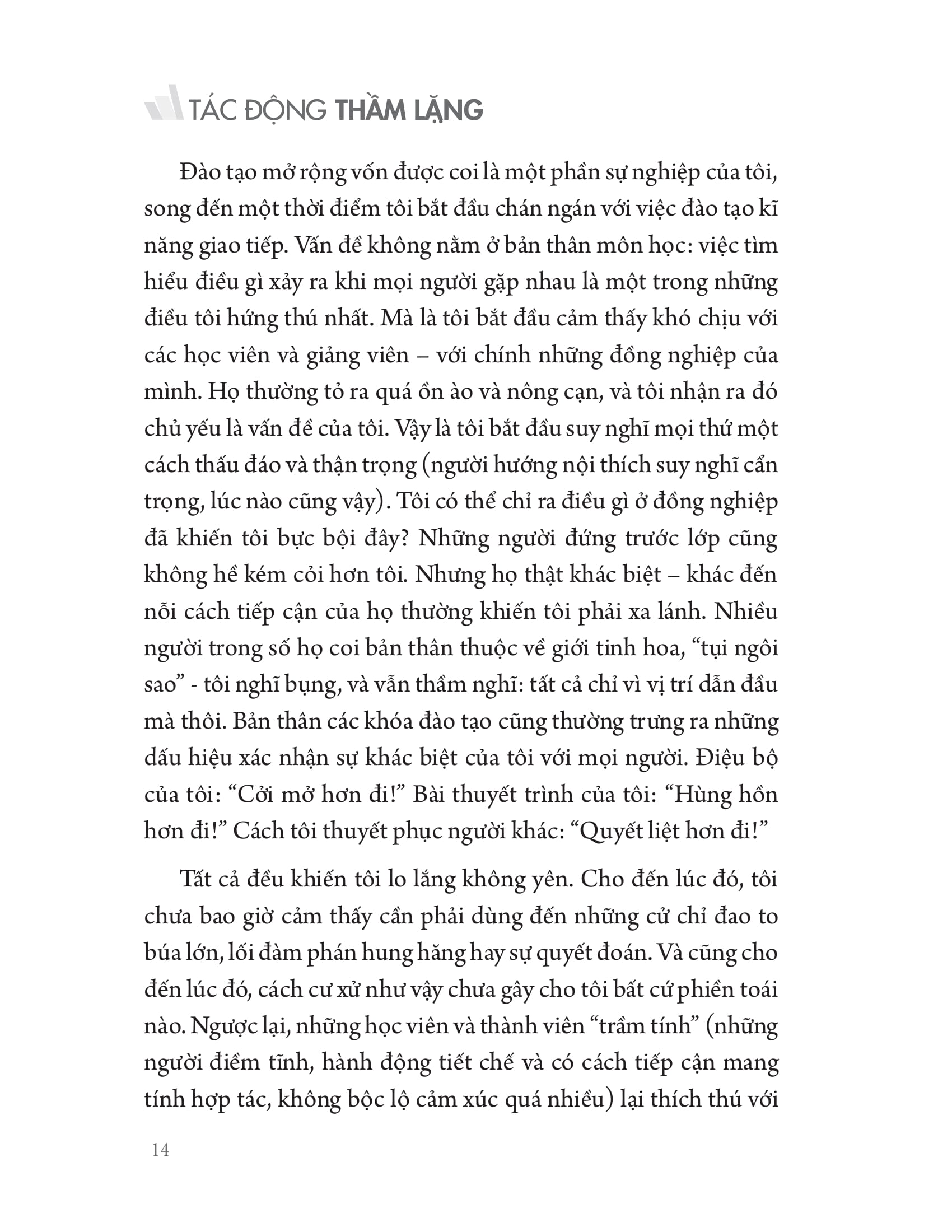 tác động thầm lặng