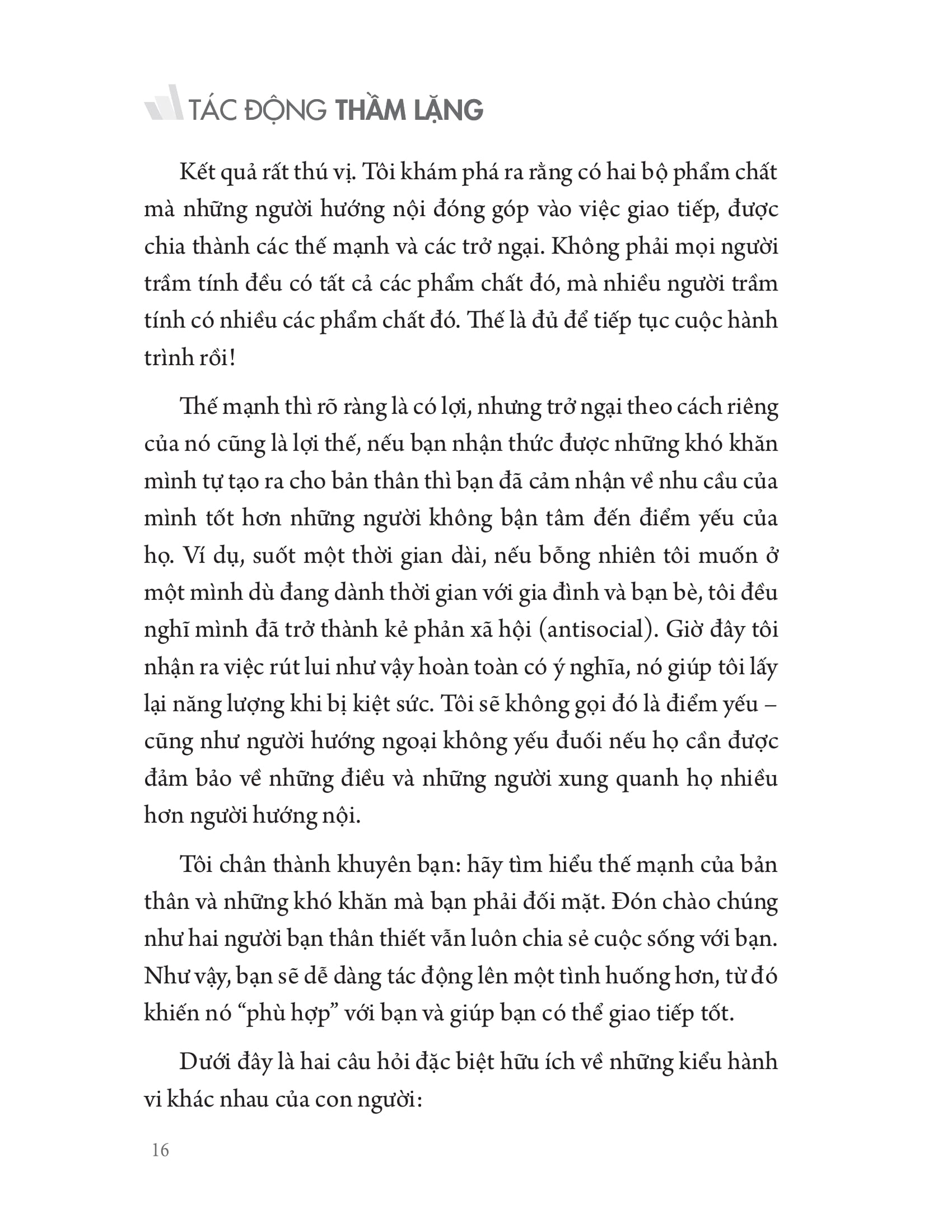 tác động thầm lặng