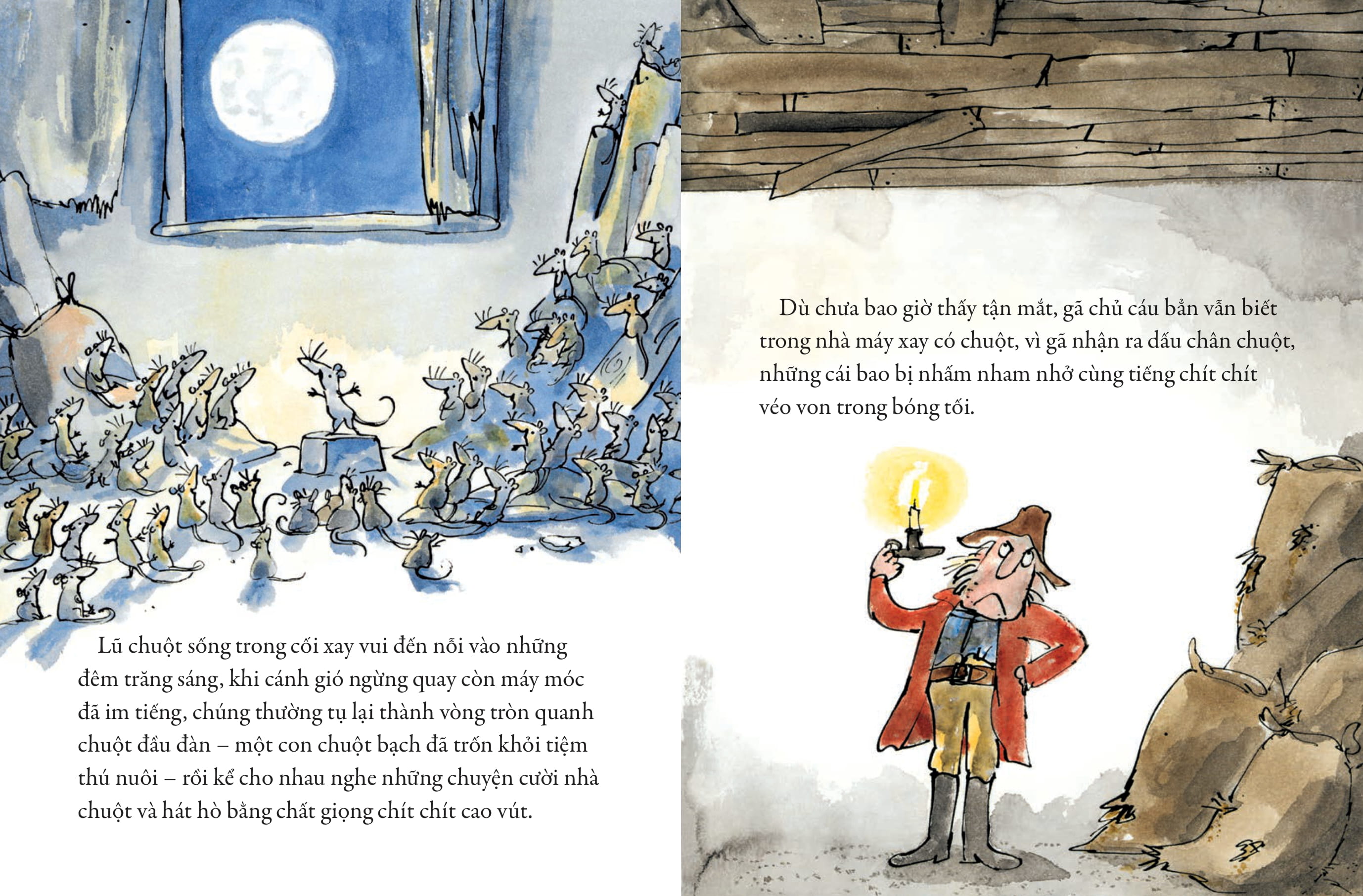 tác phẩm kinh điển của quentin blake - chuyện chuột cứu mèo