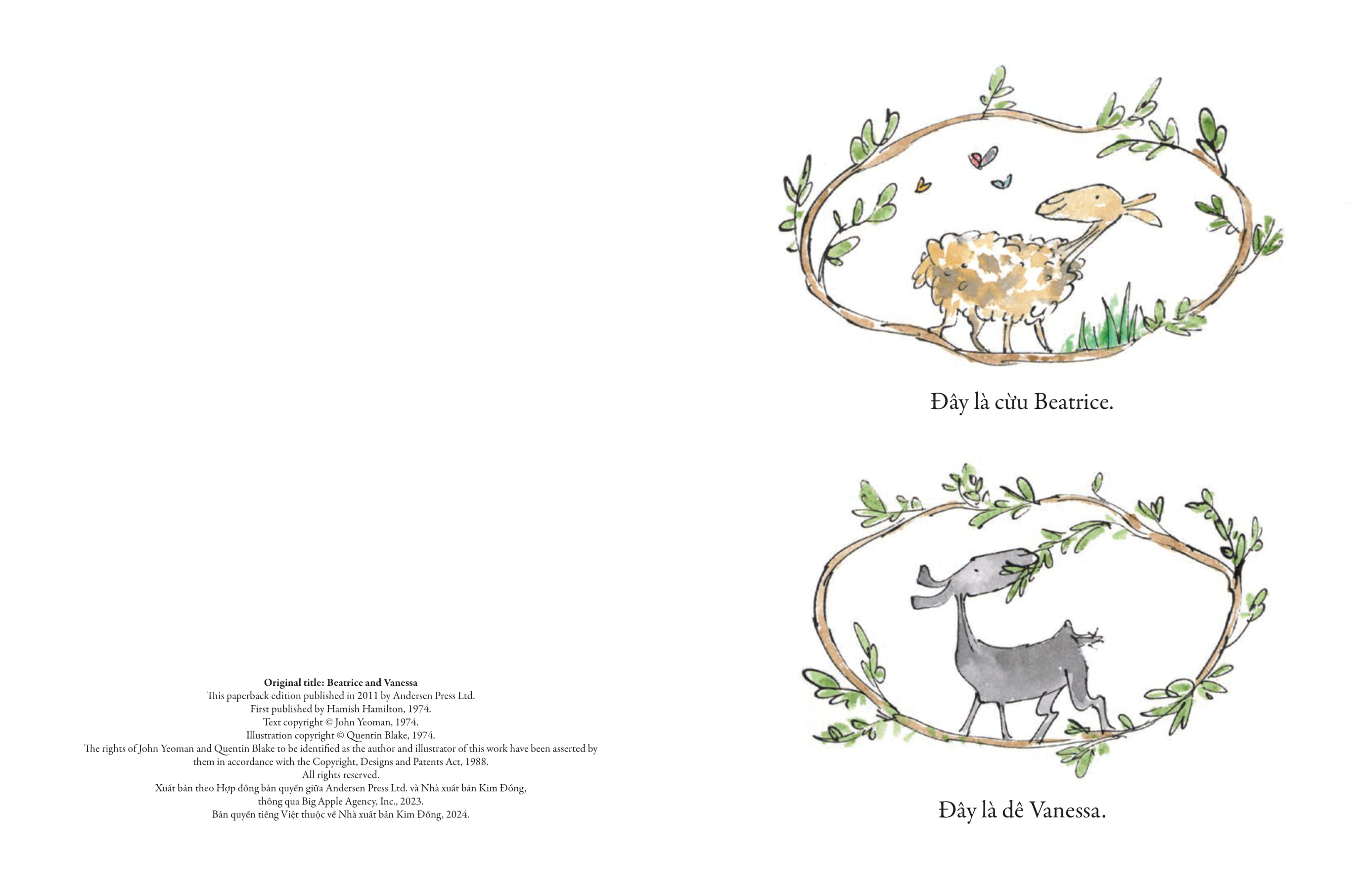 tác phẩm kinh điển của quentin blake - cừu và dê