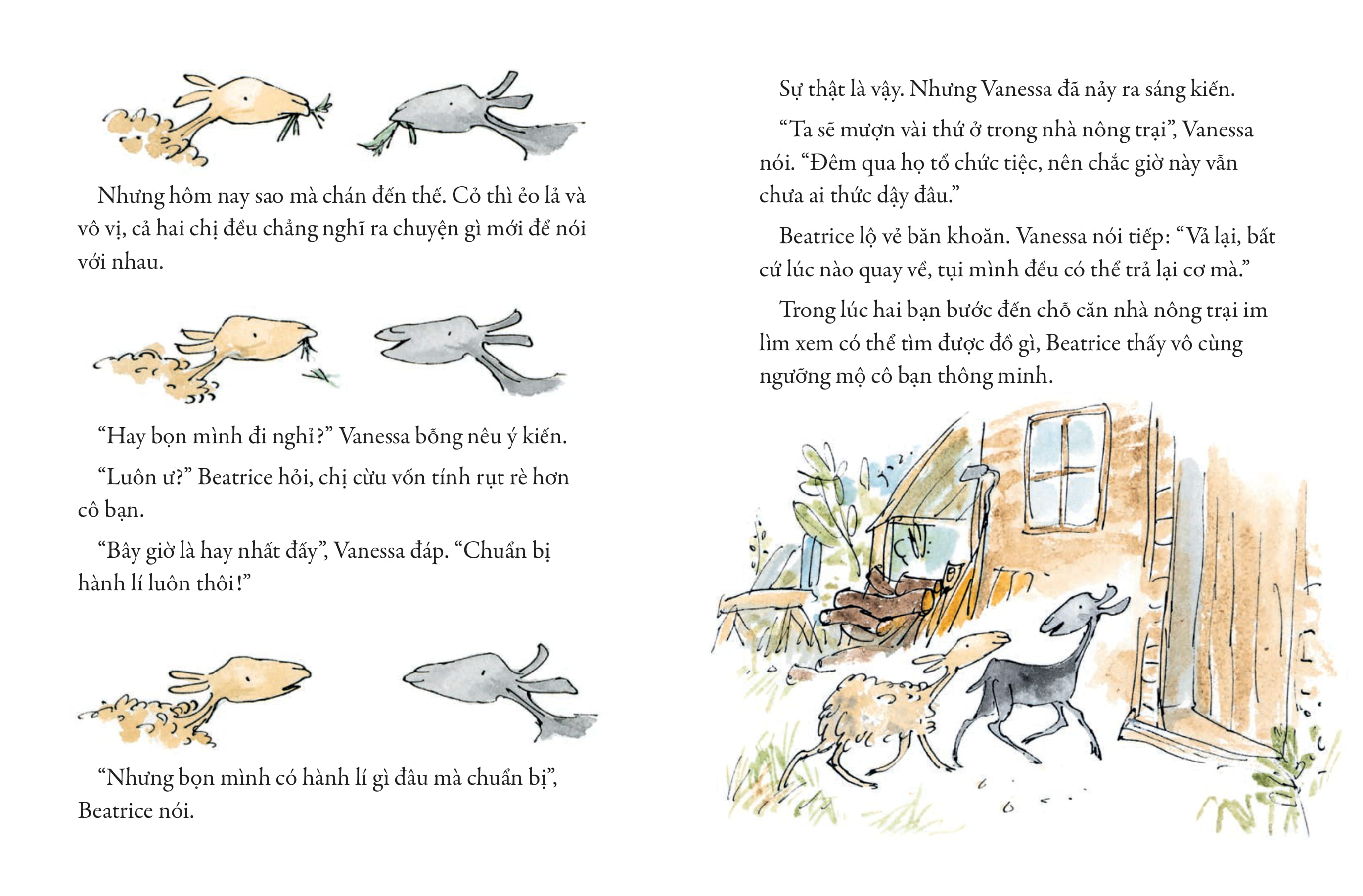 tác phẩm kinh điển của quentin blake - cừu và dê
