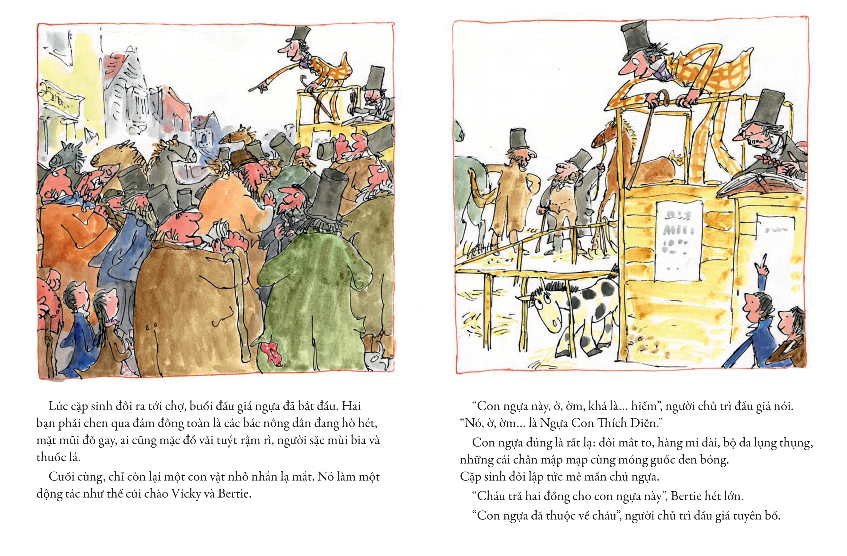 tác phẩm kinh điển của quentin blake - ngựa con thích diễn