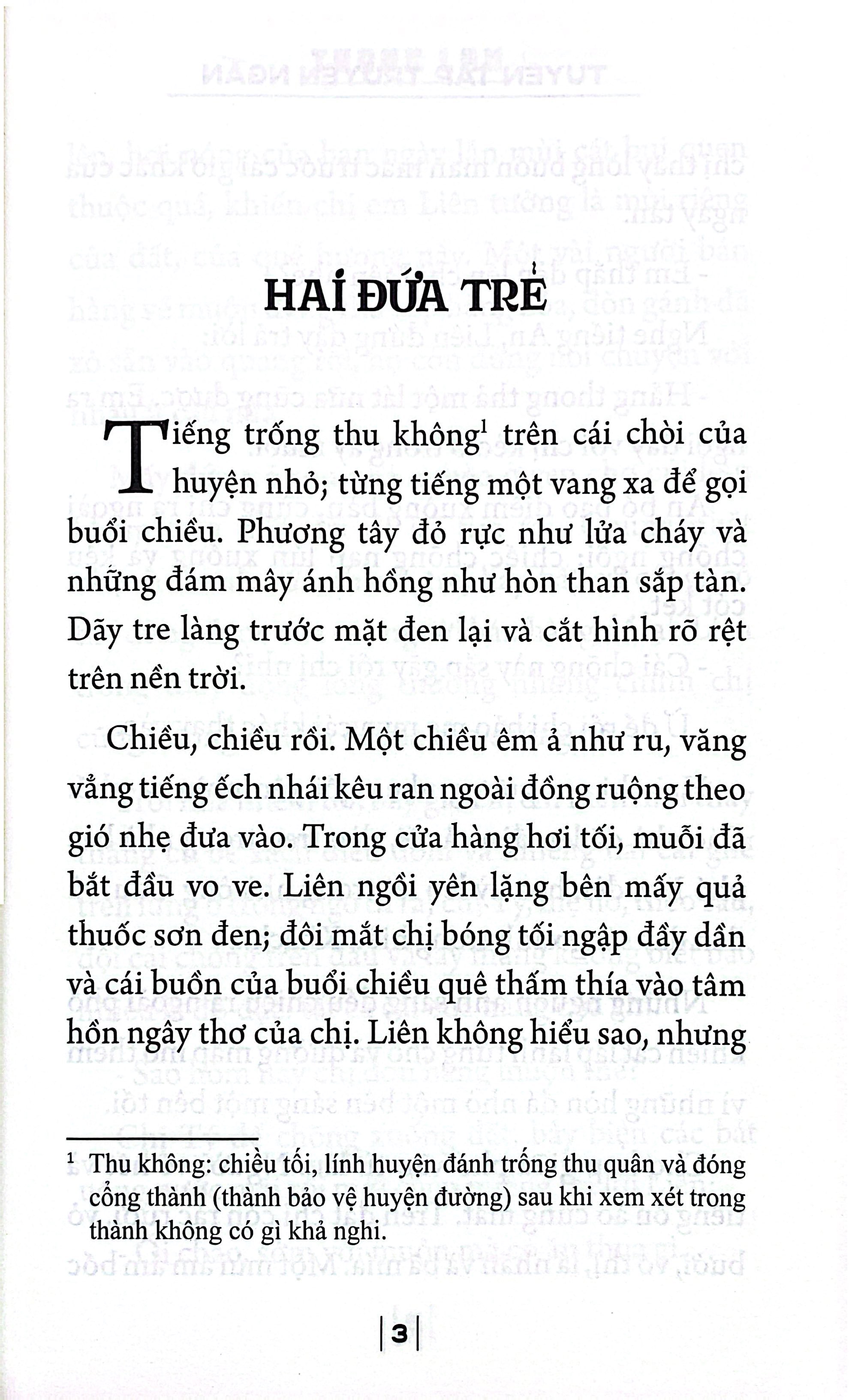 Tác Phẩm Văn Học Trong Nhà Trường - Tuyển Tập Truyện Ngắn Thạch Lam