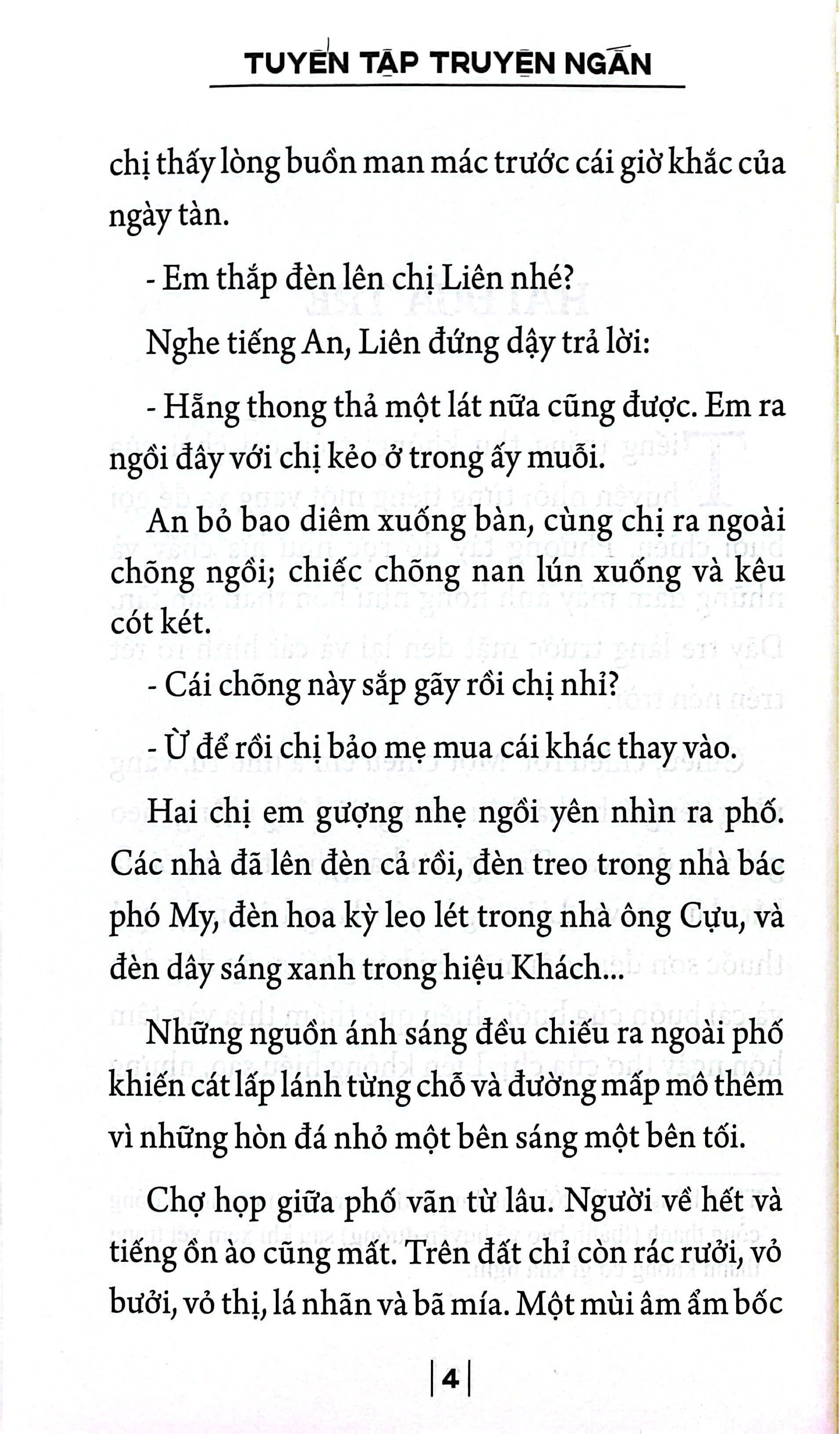 Tác Phẩm Văn Học Trong Nhà Trường - Tuyển Tập Truyện Ngắn Thạch Lam