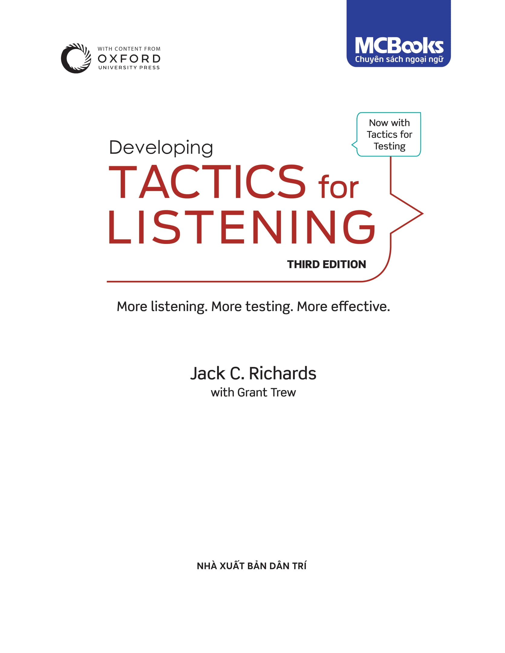 Tactics For Listening - Developing - Chiến Thuật Luyện Nghe Tiếng Anh Mở Rộng