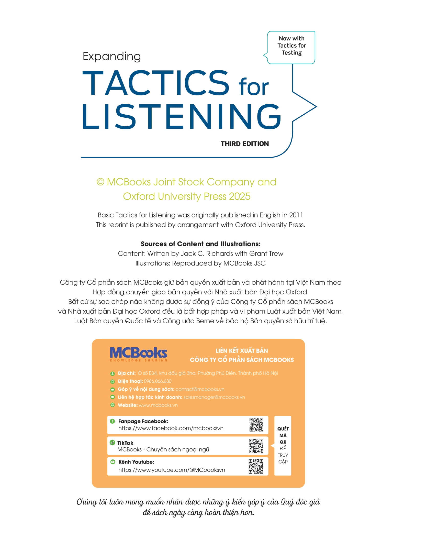 Tactics For Listening - Expanding - Chien Thuat Luyen Nghe Tieng Anh Nang Cao