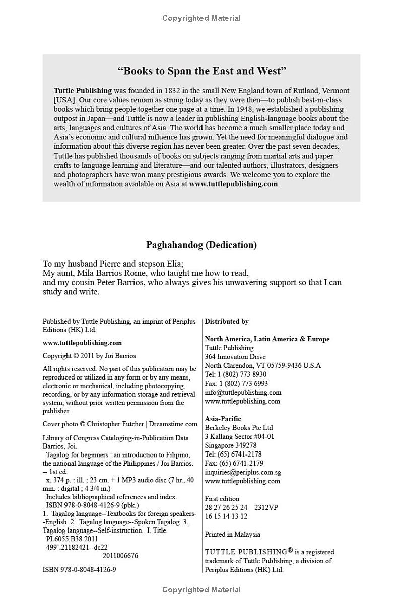 tagalog for beginners - an introduction to filipino, the national language of the philippines