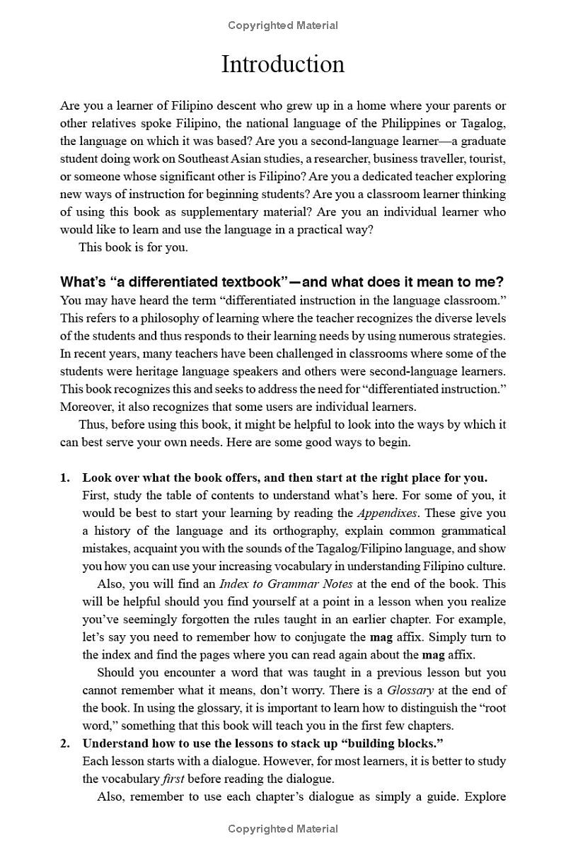 tagalog for beginners - an introduction to filipino, the national language of the philippines