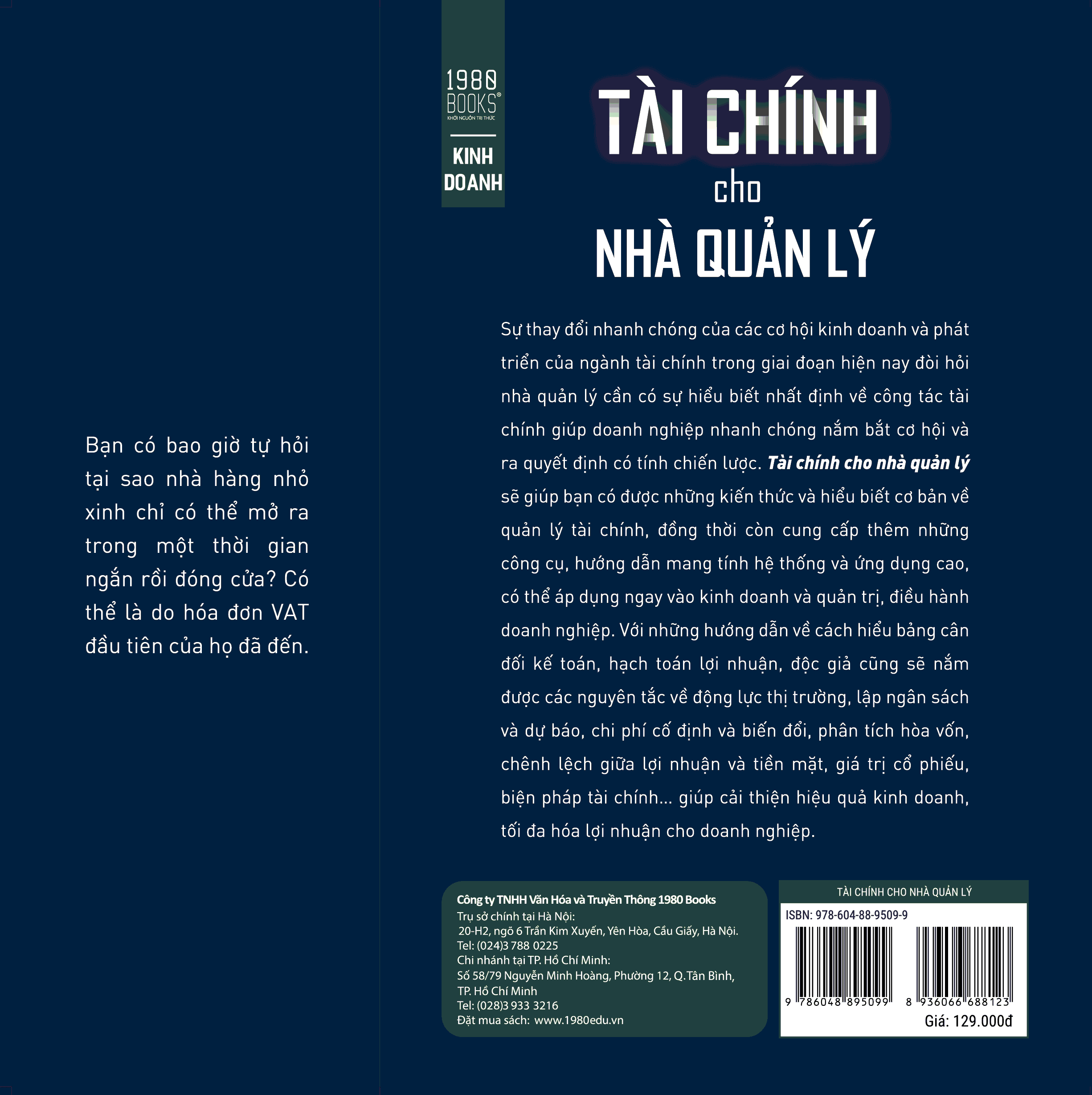 tài chính cho nhà quản lý