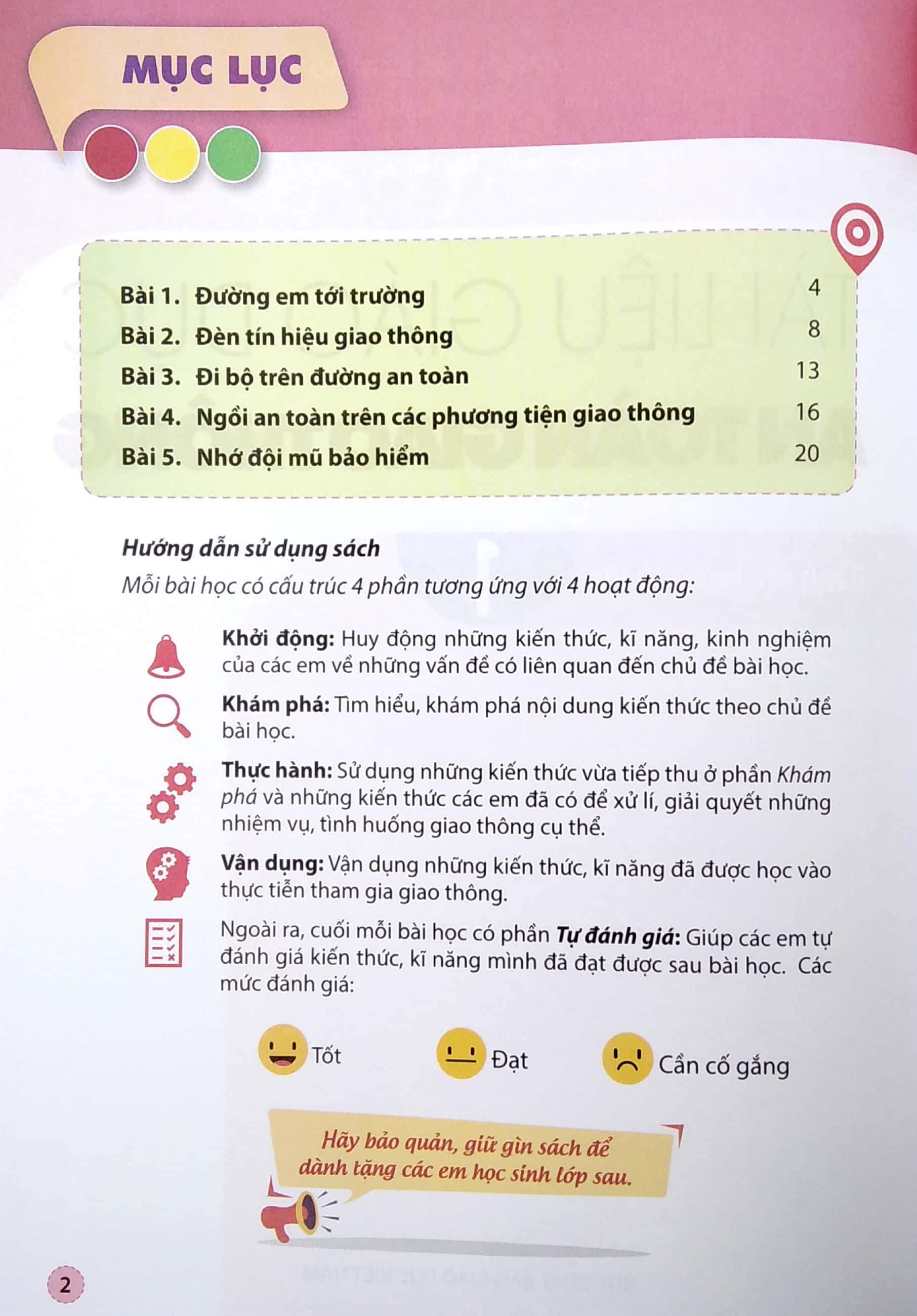 tài liệu giáo dục an toàn giao thông dành cho học sinh - lớp 1