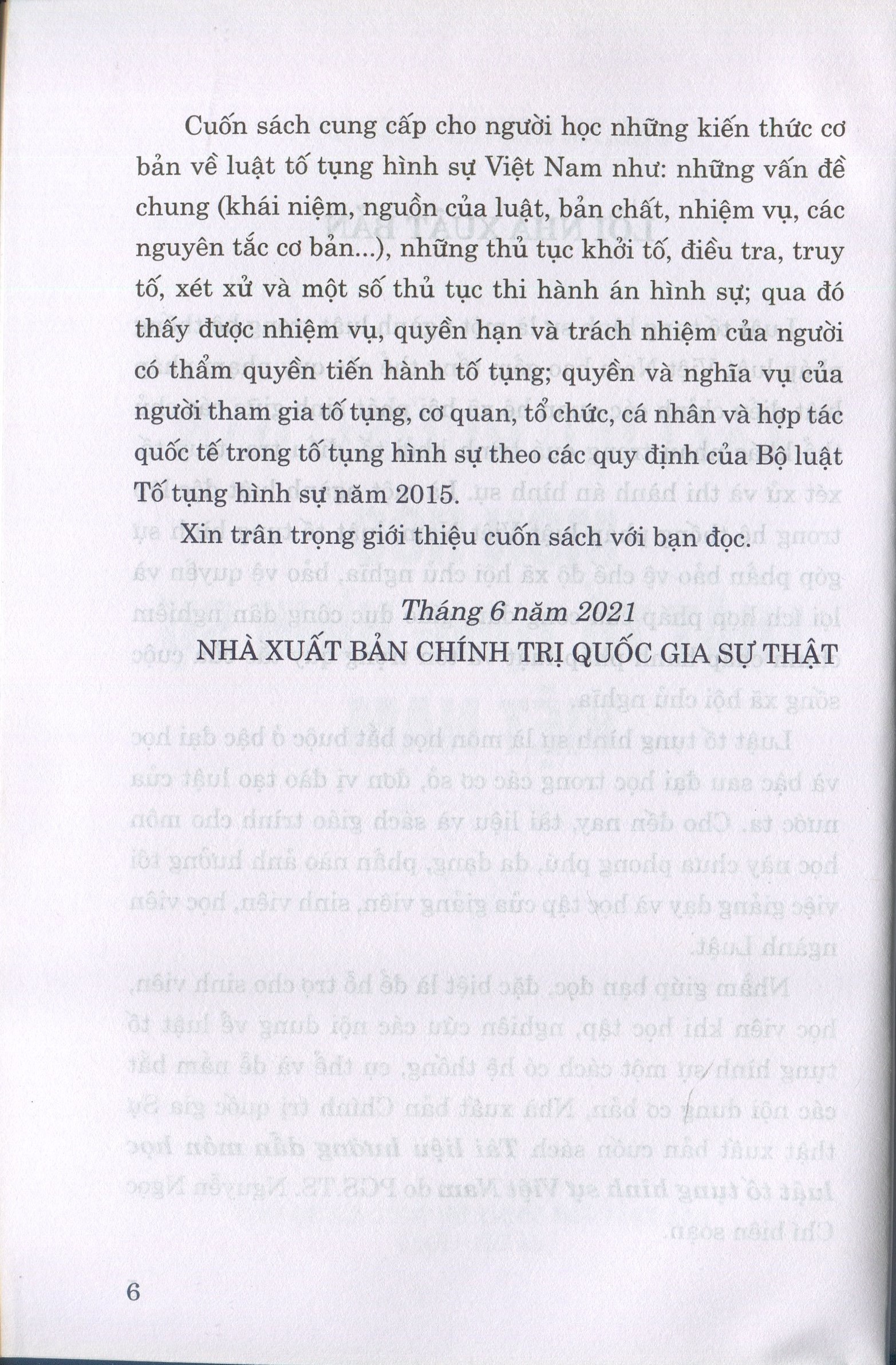 tài liệu hướng dẫn môn học luật tố tụng hình sự việt nam