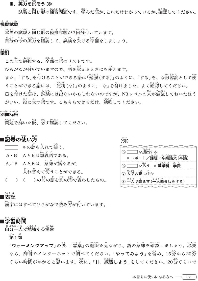 tài liệu luyện thi năng lực tiếng nhật n3 - từ vựng