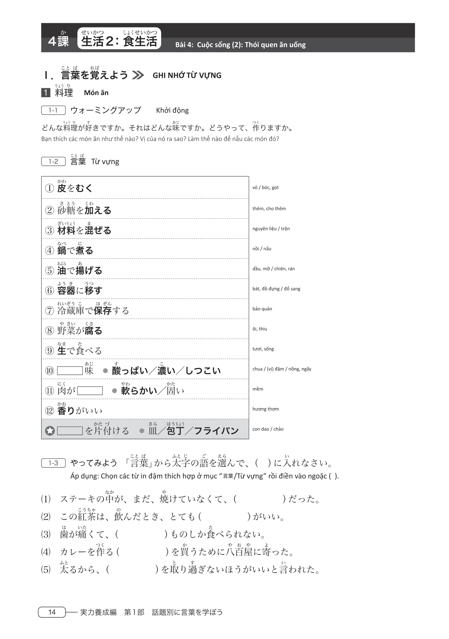 tài liệu luyện thi năng lực tiếng nhật - từ vựng n3