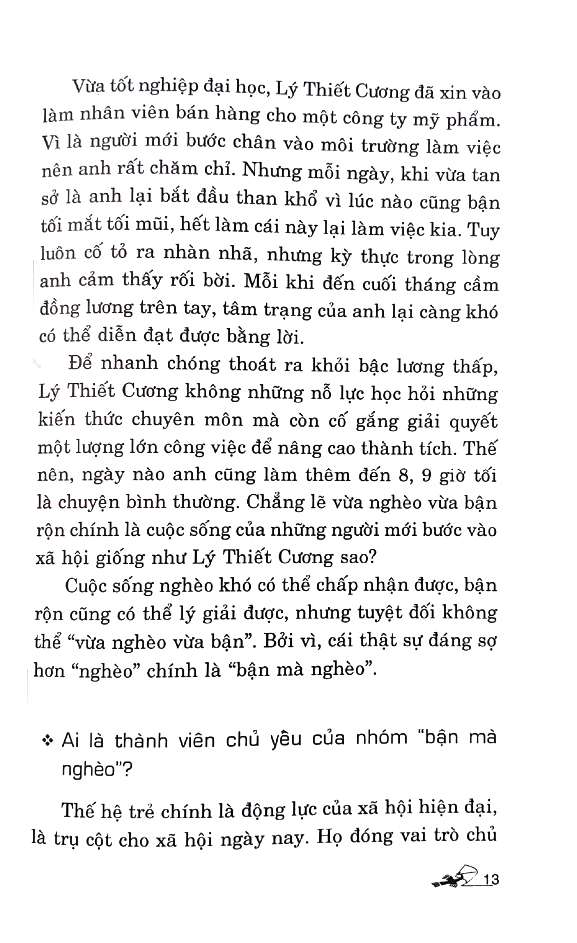 tại sao càng bận càng nghèo càng nhàn càng giàu