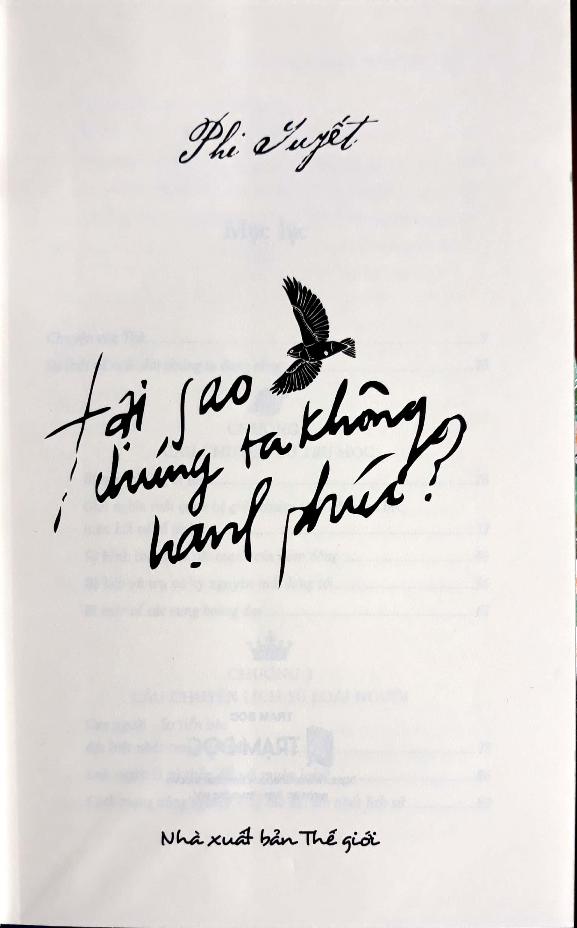 Tai Sao Chung Ta Khong Hanh Phuc? - Tang Kem Chu Ky Tac Gia