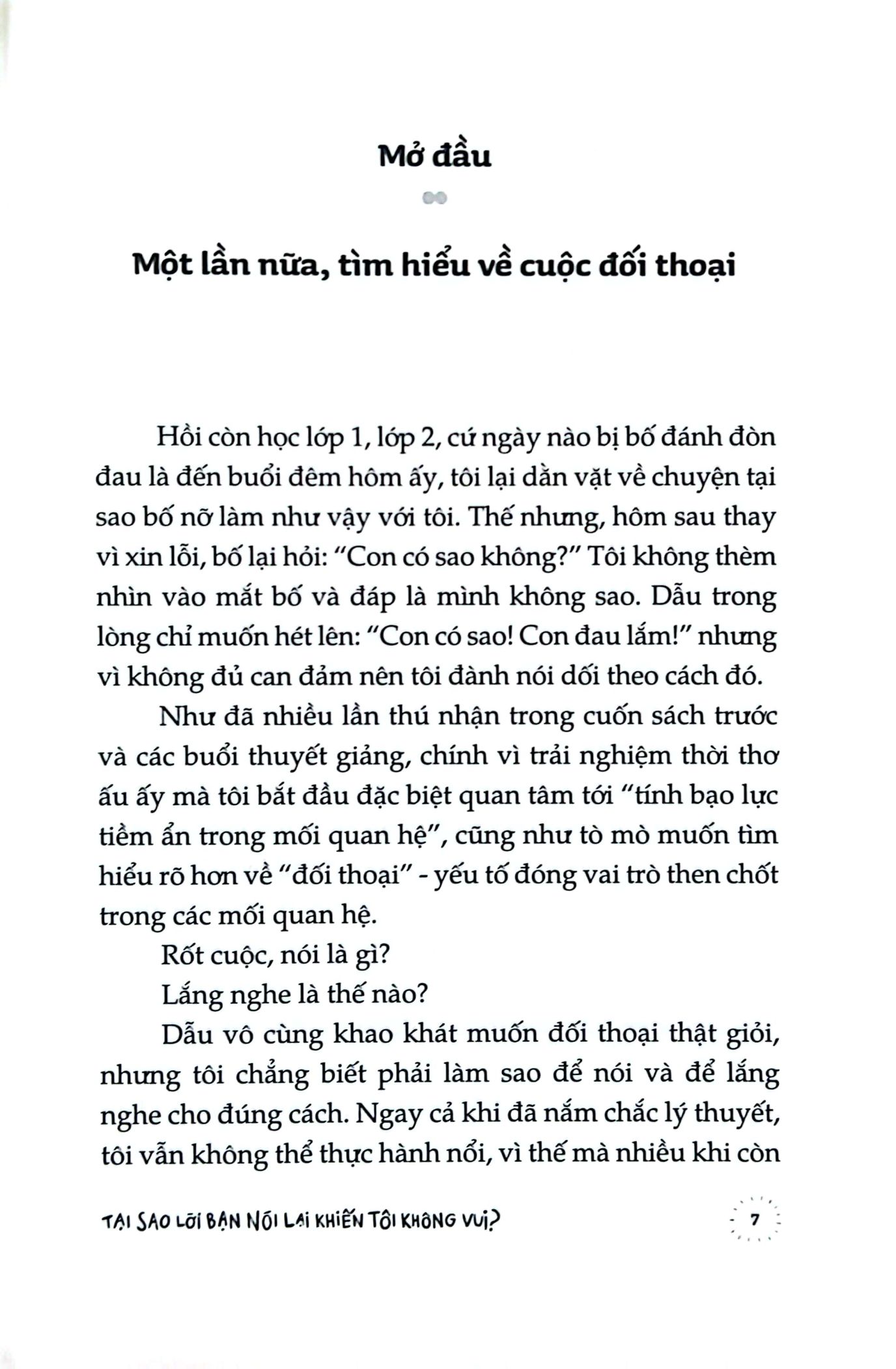 tại sao lời bạn nói lại khiến tôi không vui