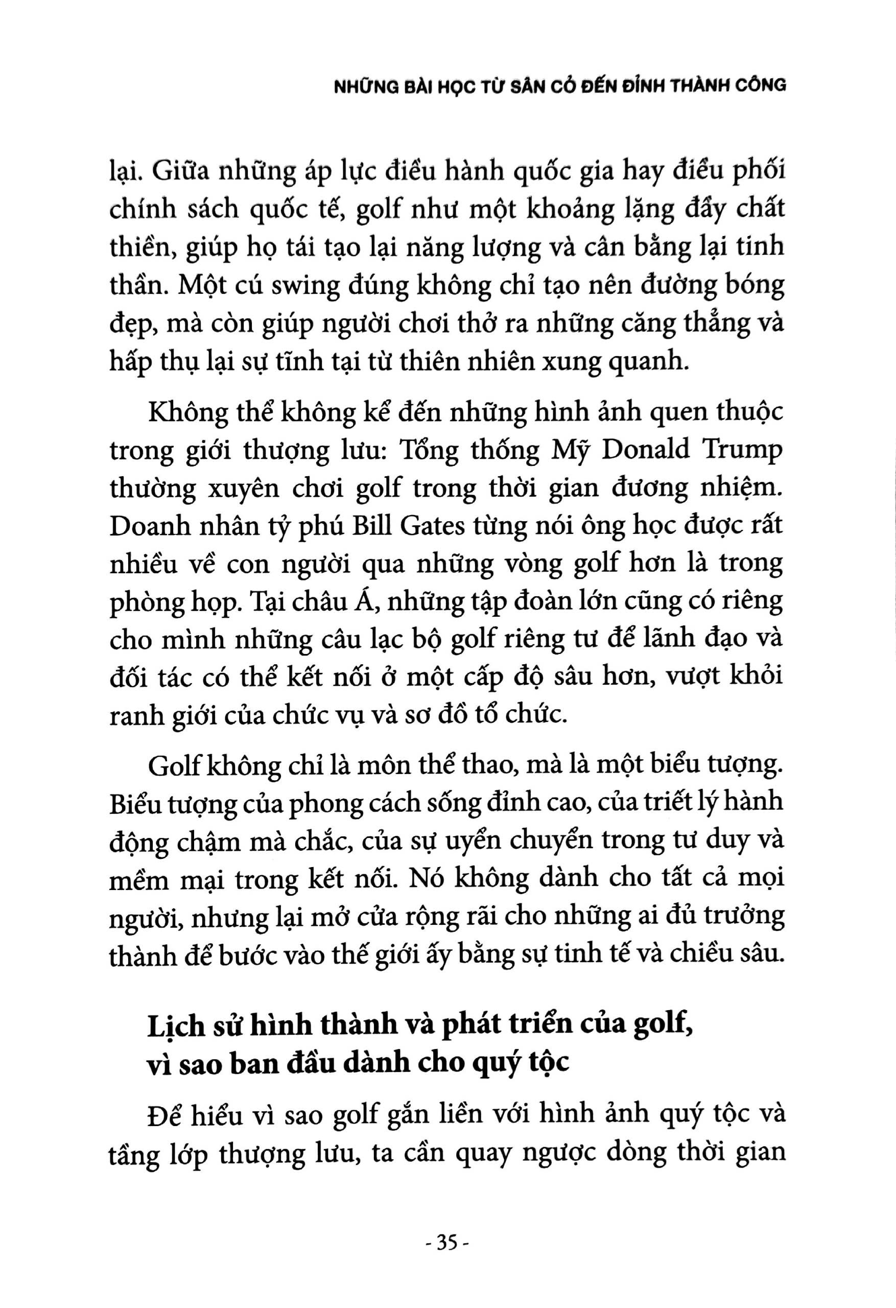 Tai Sao Nguoi Giau Choi Golf? - Nhung Bai Hoc Tu San Co Den Dinh Thanh Cong