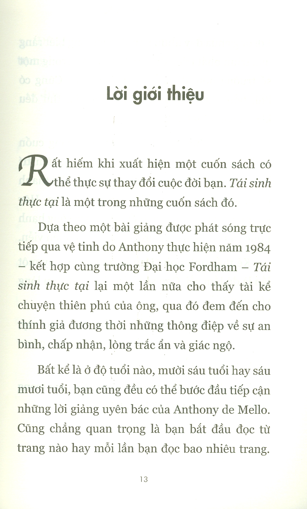 tái sinh thực tại