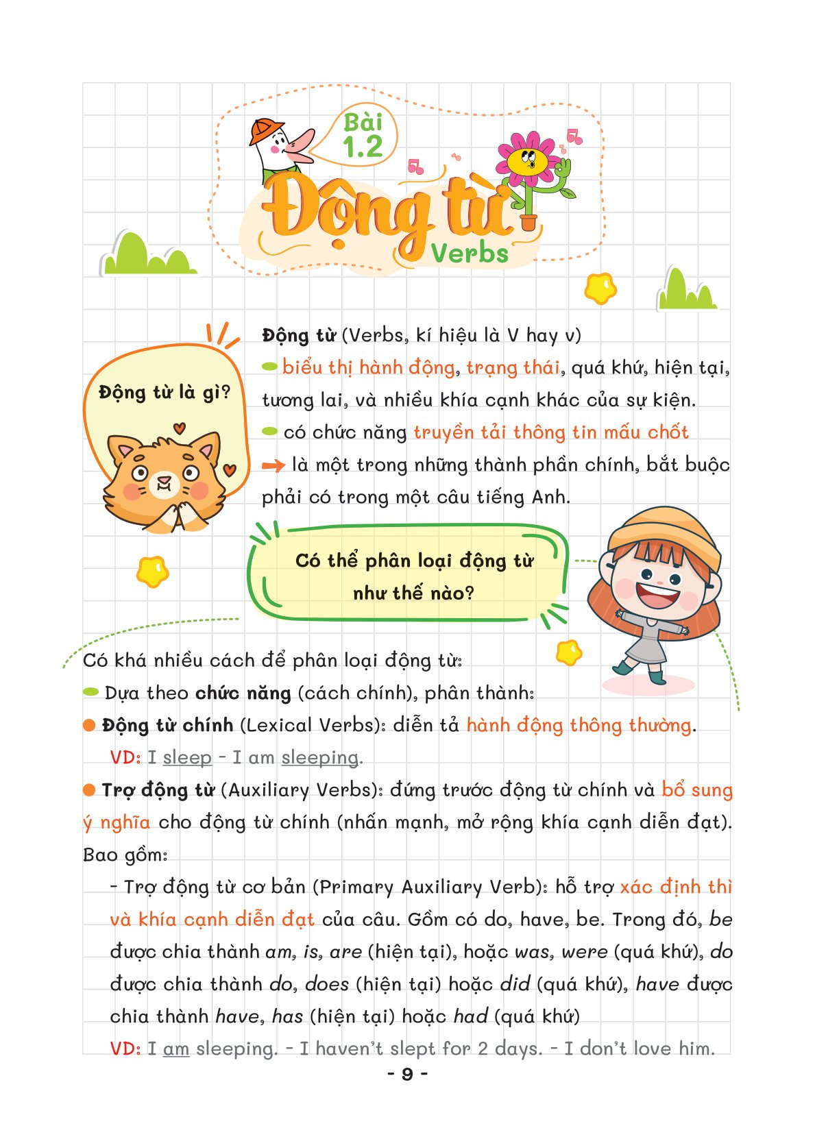 take note - ngữ pháp tiếng anh