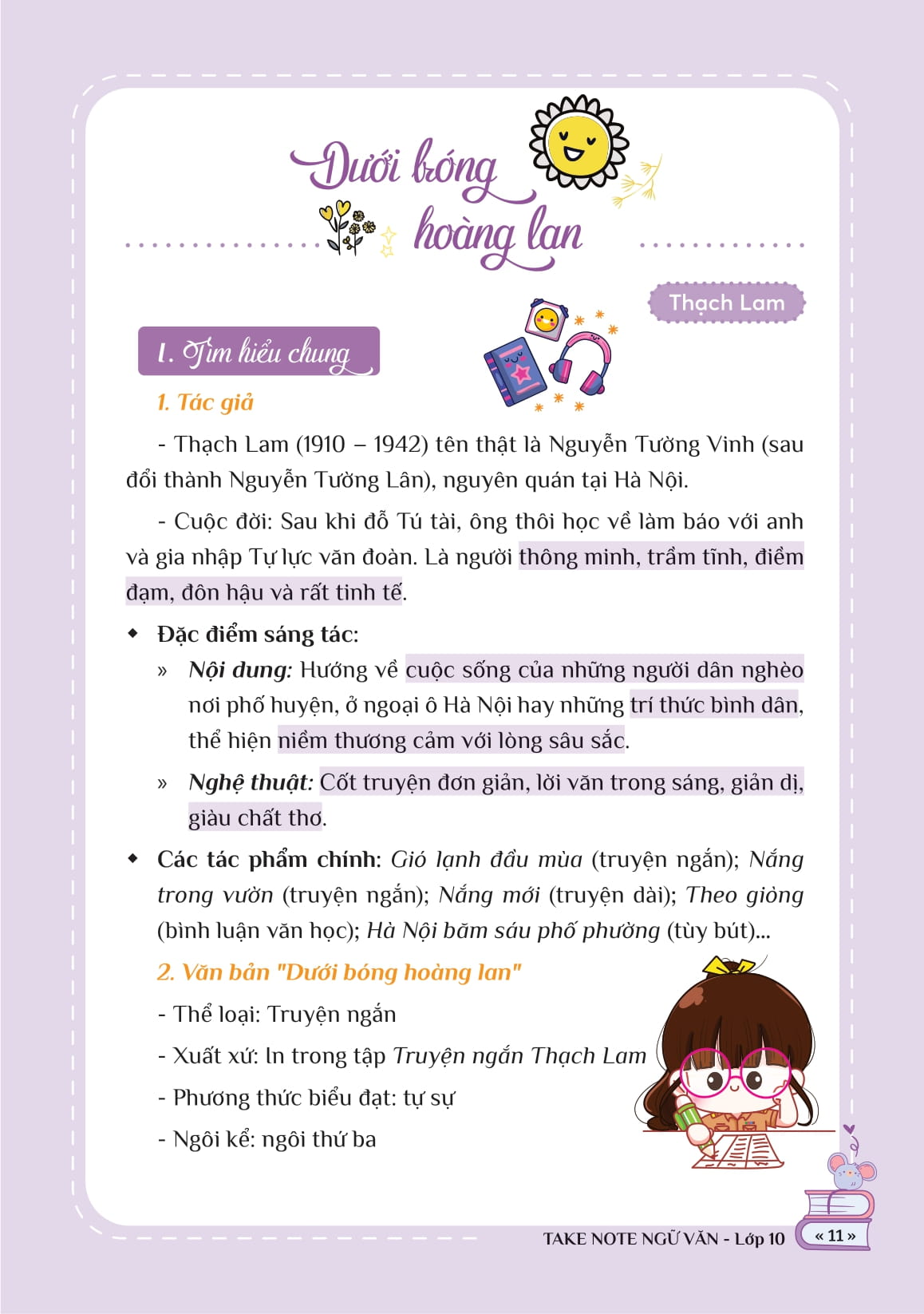 Take Note Ngu Van - Tong Hop Kien Thuc - Hieu Nhanh, Nho Lau! - Lop 10