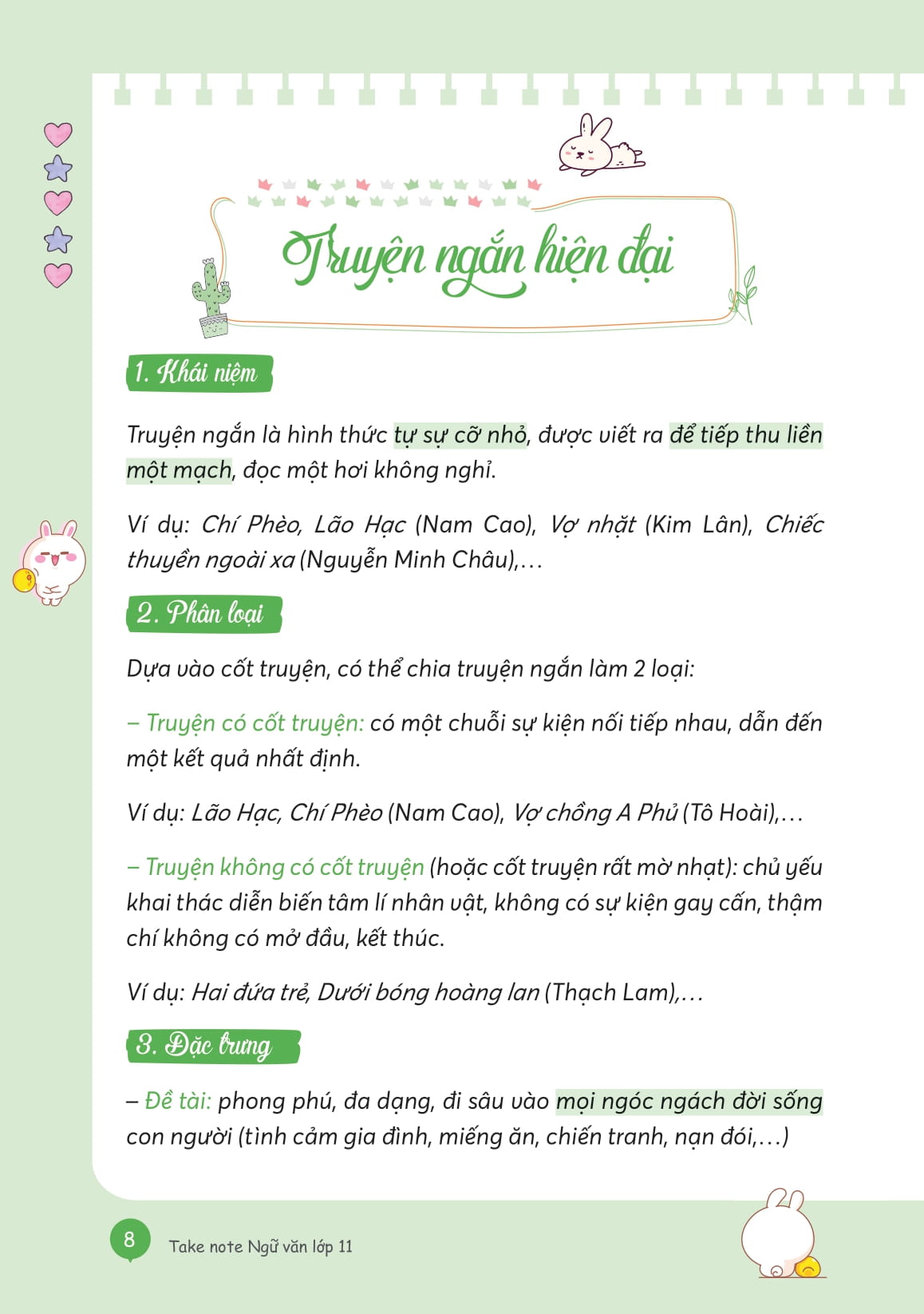 Take Note Ngu Van - Tong Hop Kien Thuc - Hieu Nhanh, Nho Lau! - Lop 11