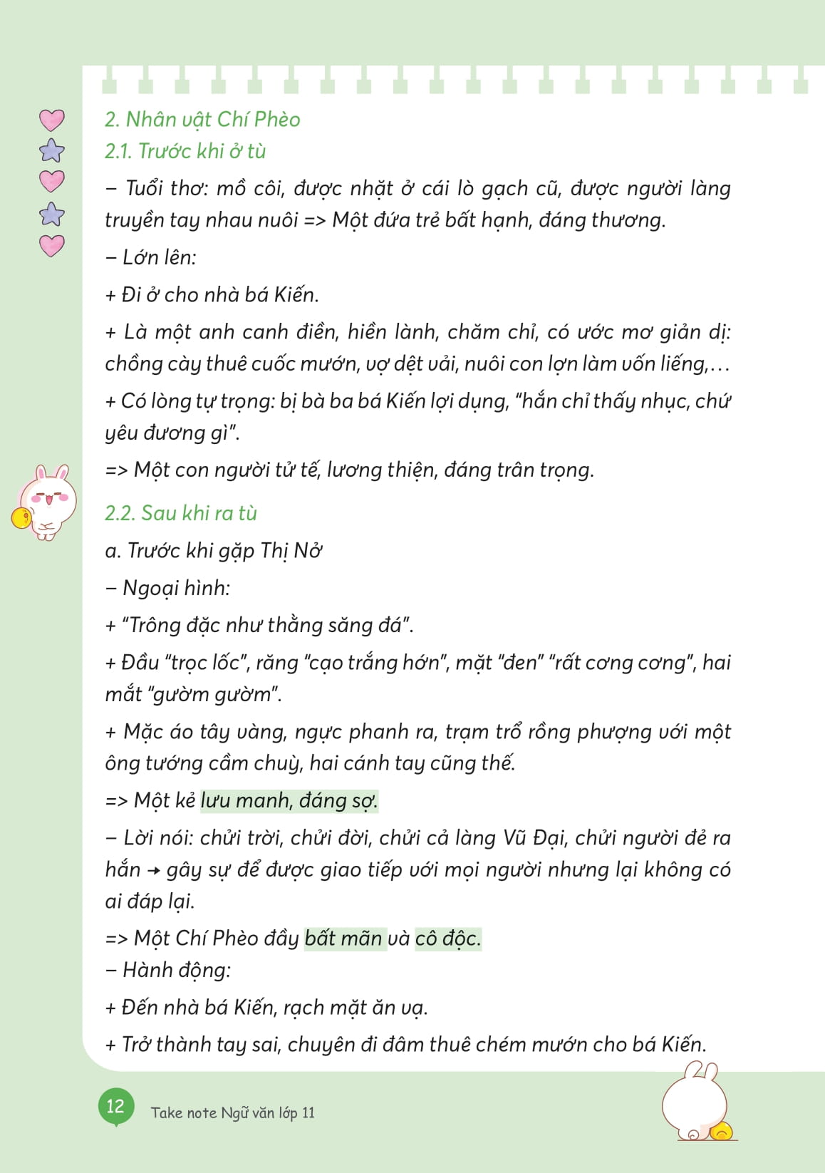 Take Note Ngu Van - Tong Hop Kien Thuc - Hieu Nhanh, Nho Lau! - Lop 11