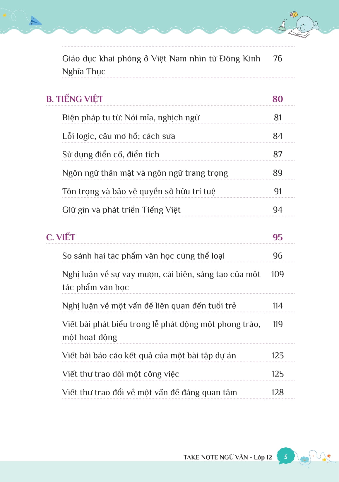 Take Note Ngu Van - Tong Hop Kien Thuc - Hieu Nhanh, Nho Lau! - Lop 12